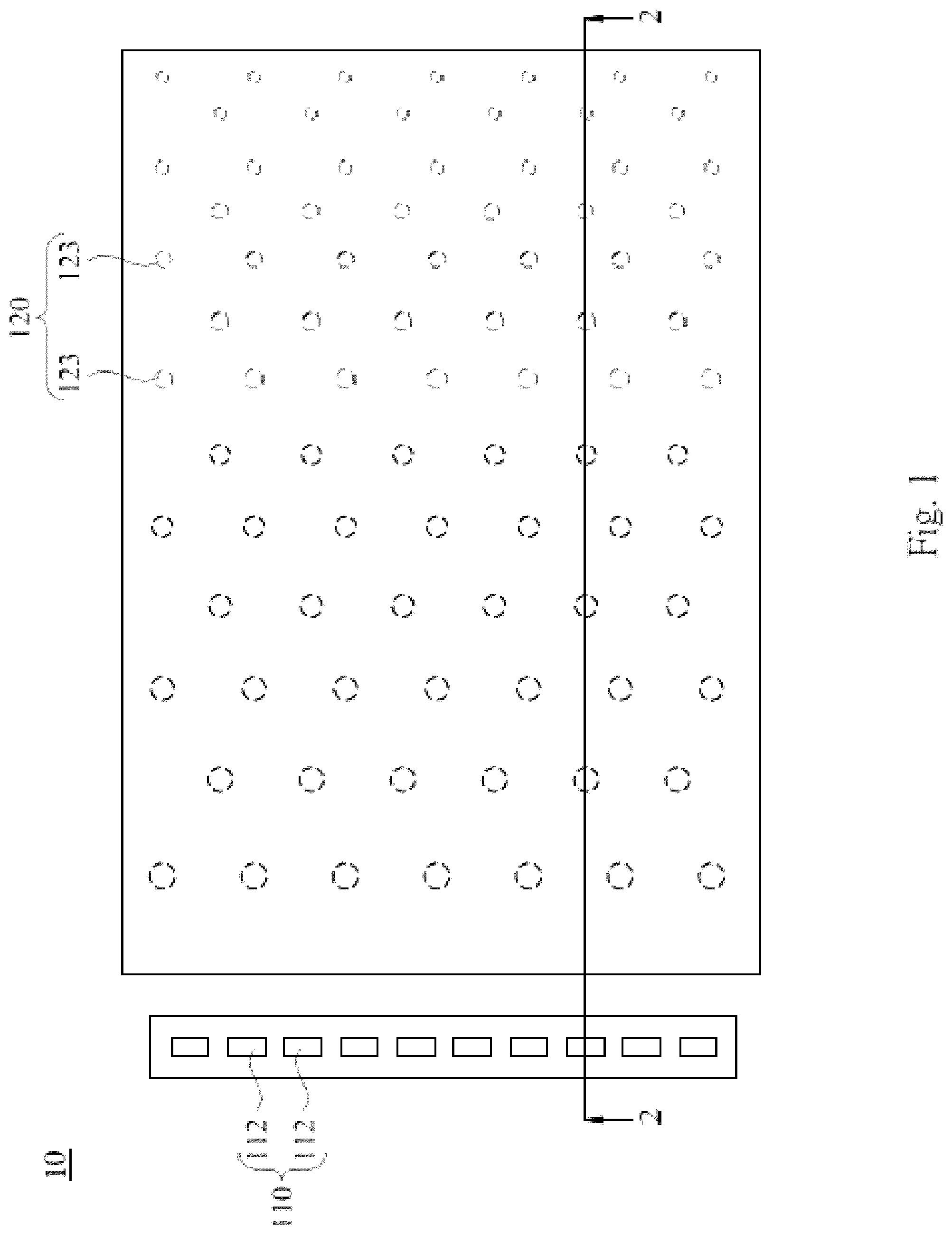 Patent US12591089 — Front light module and display device — Figure 1