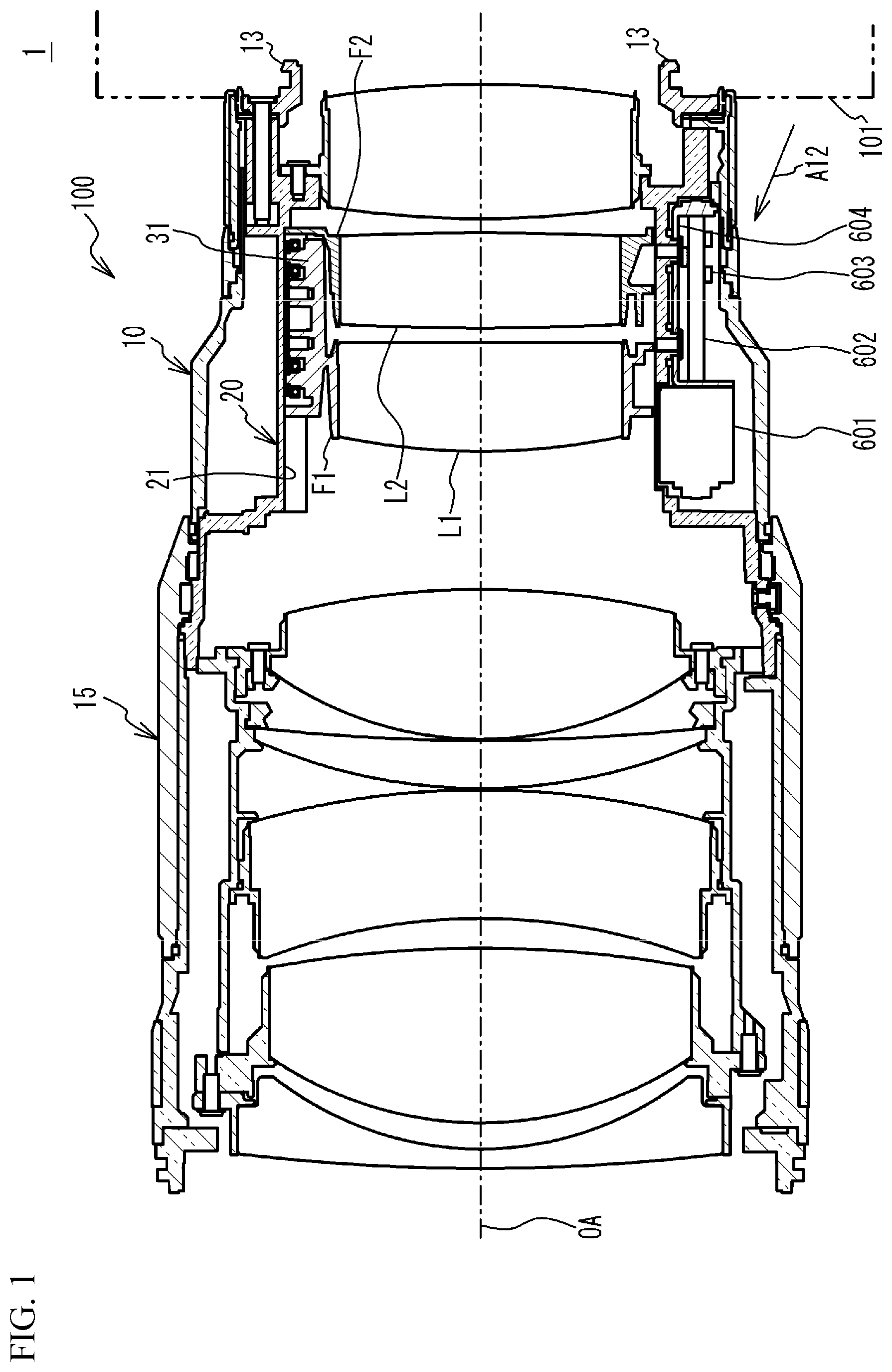 Patent US12591108 Figure 1 – Lens barrel and imaging apparatus