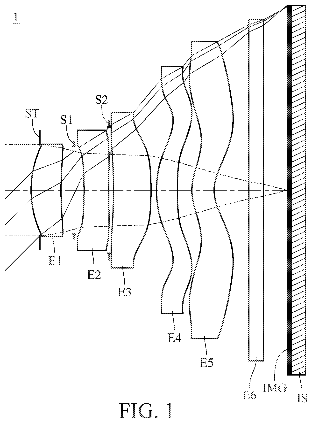 Patent US12591115 — Optical imaging lens assembly, image capturing unit and electronic device — Figure 1