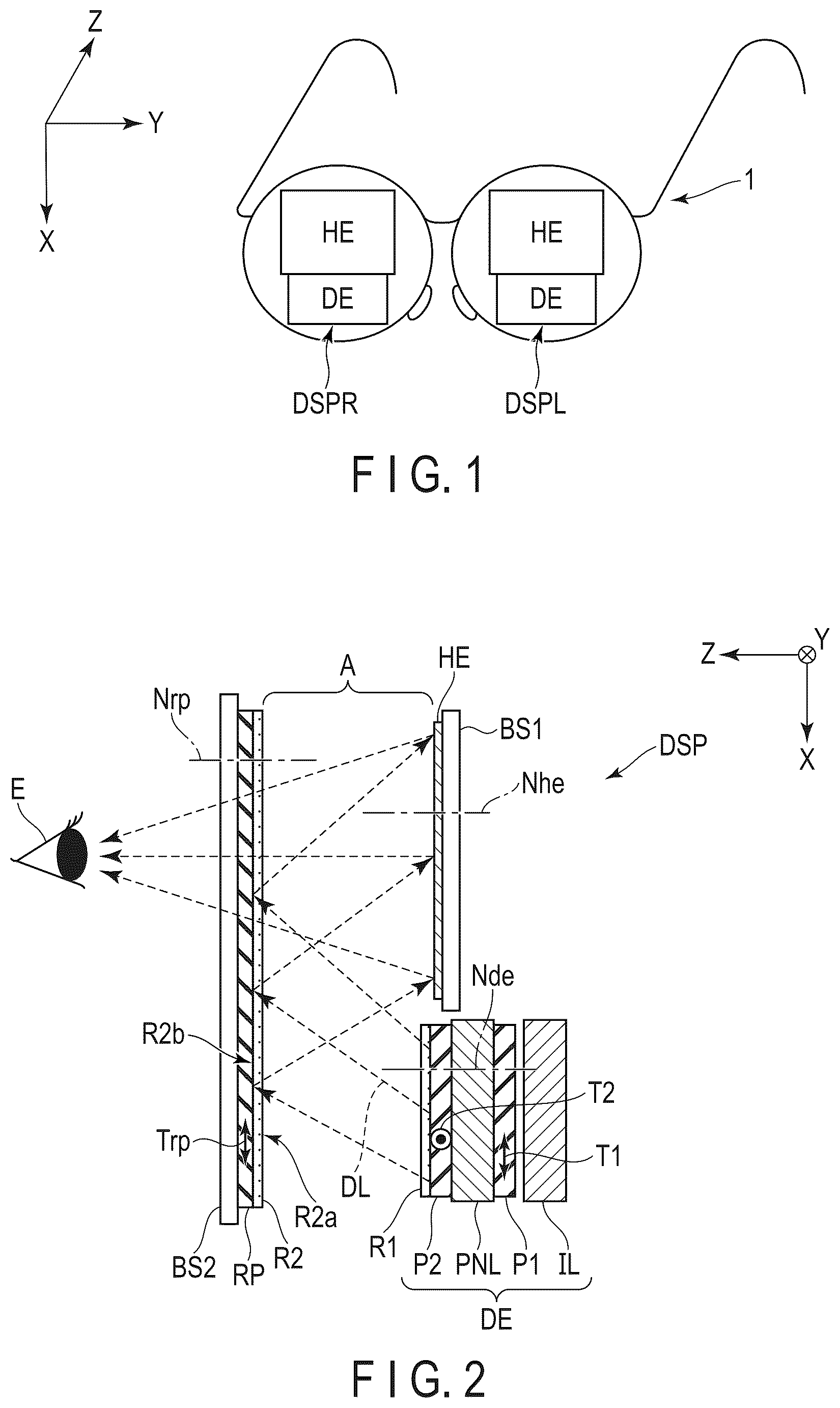 Patent US12591141 Figure 1 – Display device