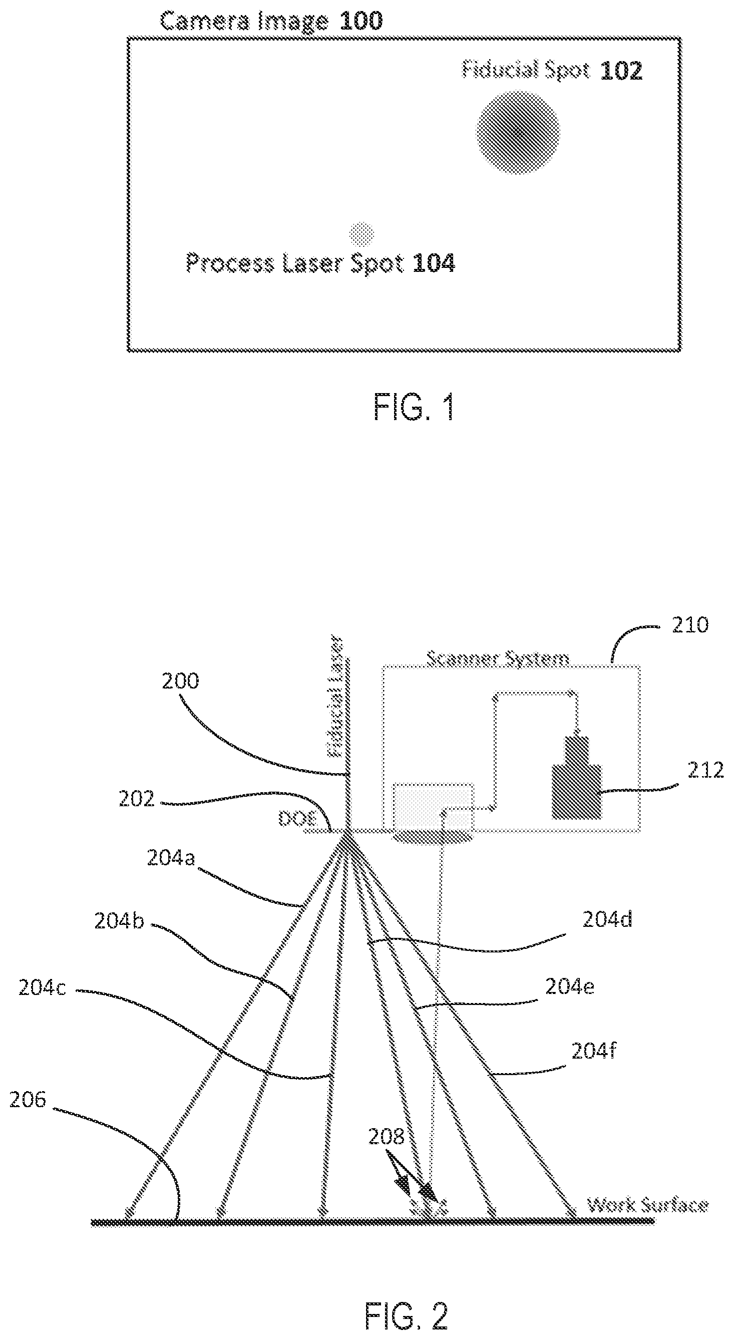 Patent US12591144 — Optical fiducial generation for galvanometric scanner calibration — Figure 1