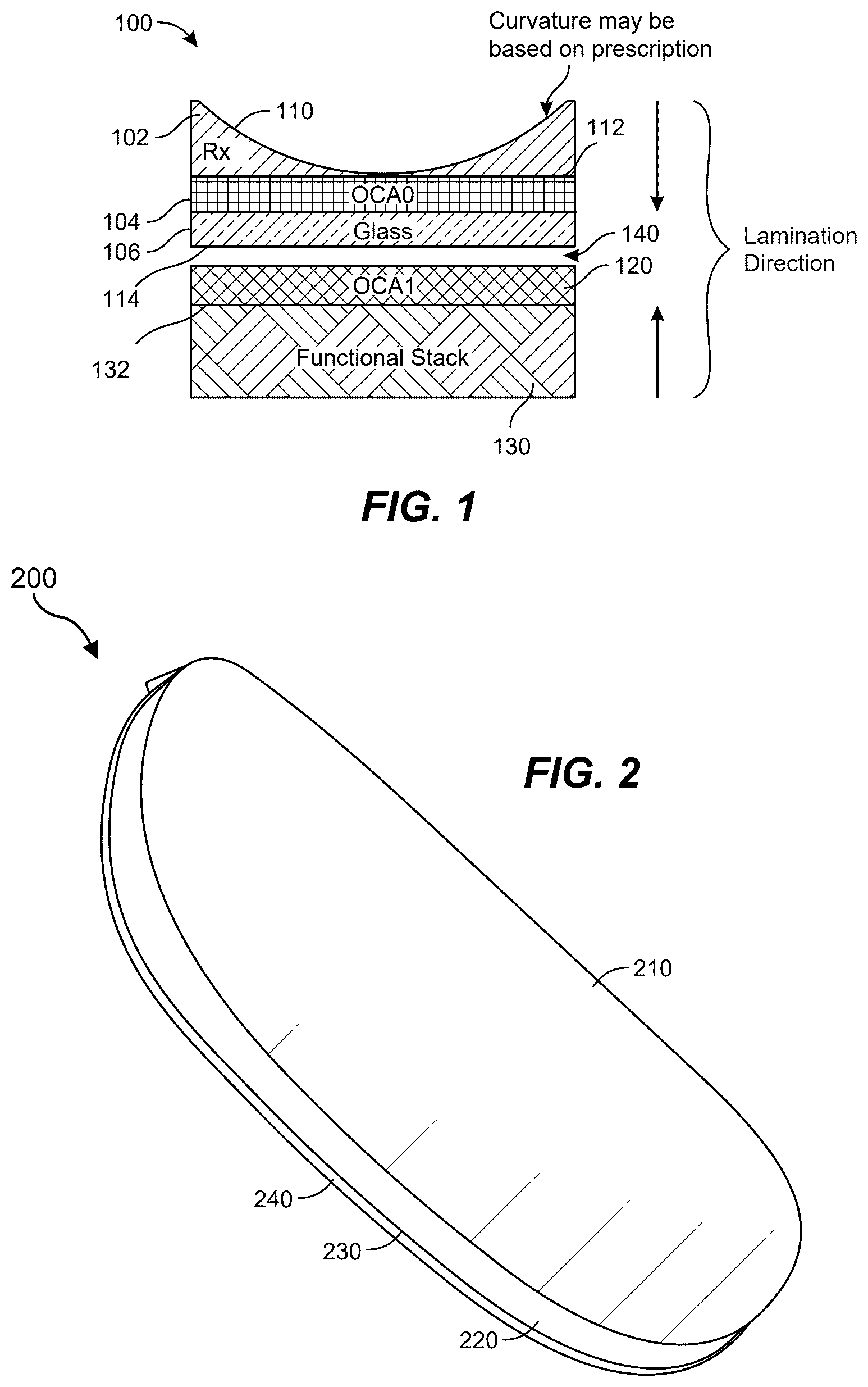 Patent US12591147 — Curved surface lamination — Figure 1