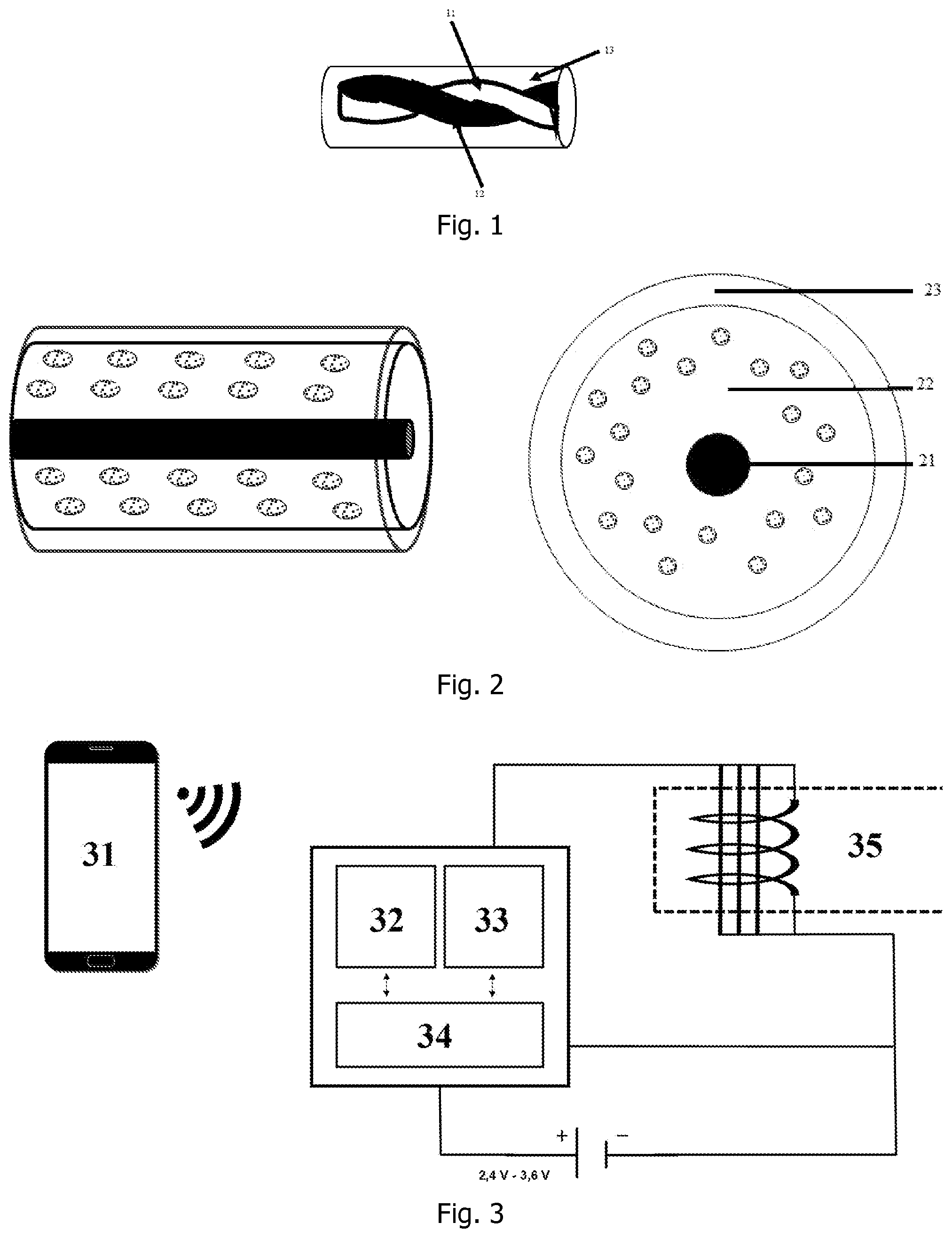 Patent US12591161 — Electrochromic wire thread and relative fabrics — Figure 1