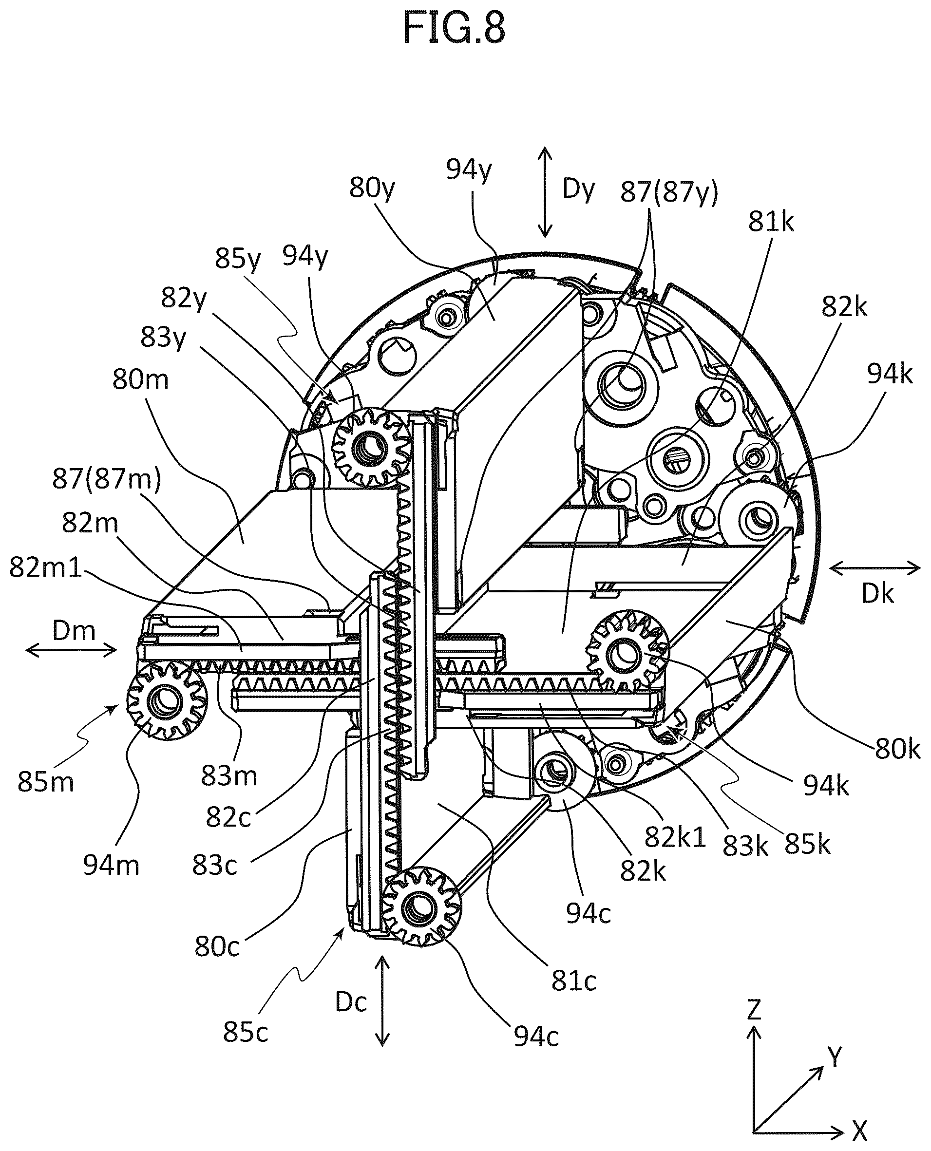 Patent US12591187 Figure 8 – Image forming apparatus