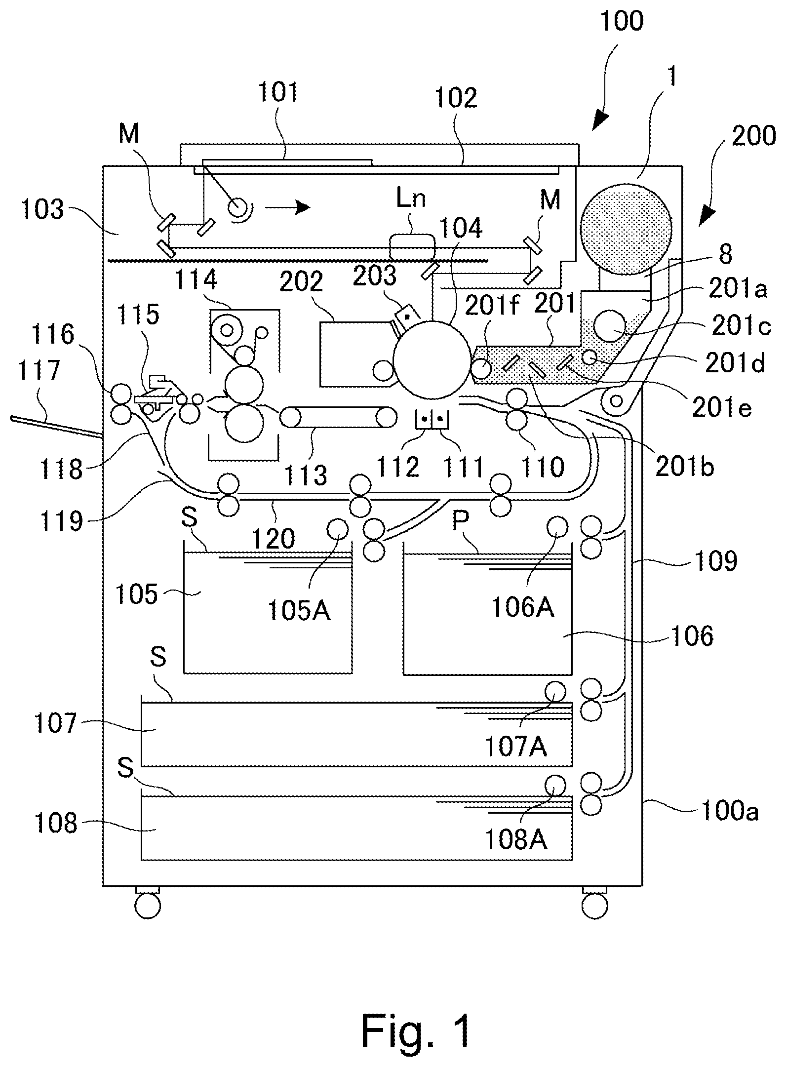 Patent US12591189 — Developer supply container and developer supplying system — Figure 1