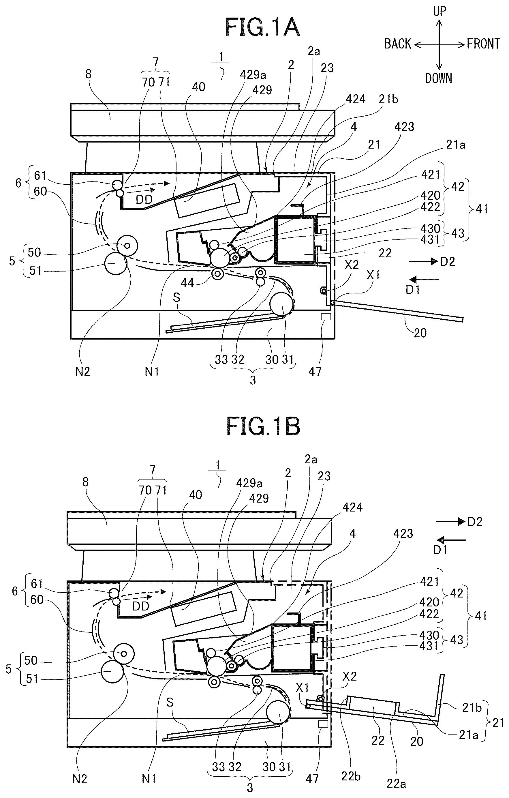 Patent US12591197 — Image forming apparatus having plurality of covers — Figure 1
