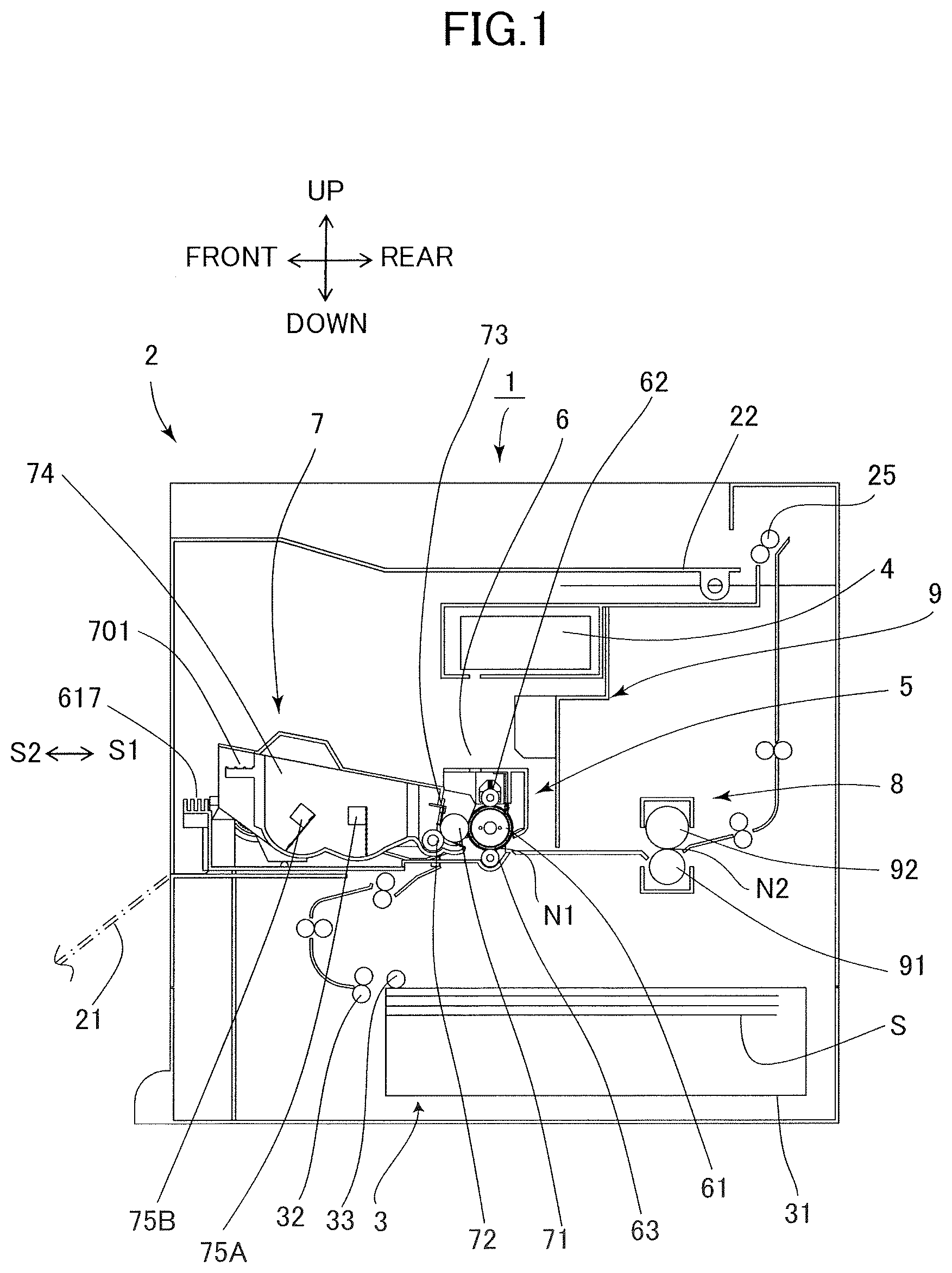 Patent US12591199 — Process cartridge and image forming apparatus — Figure 1