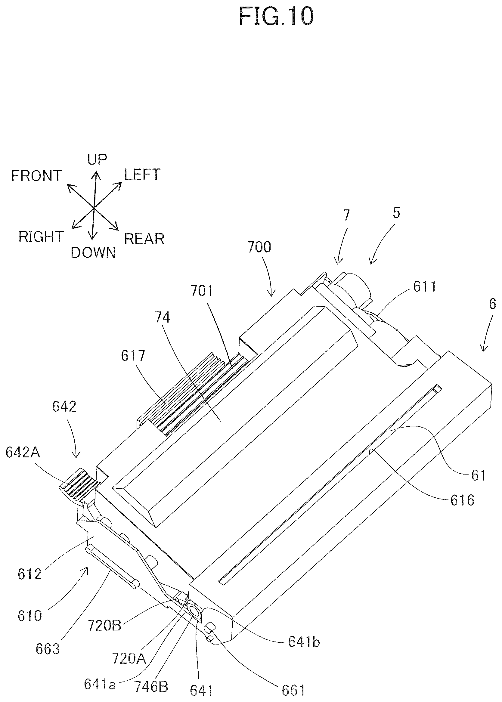 Patent US12591199 Figure 10 – Process cartridge and image forming apparatus