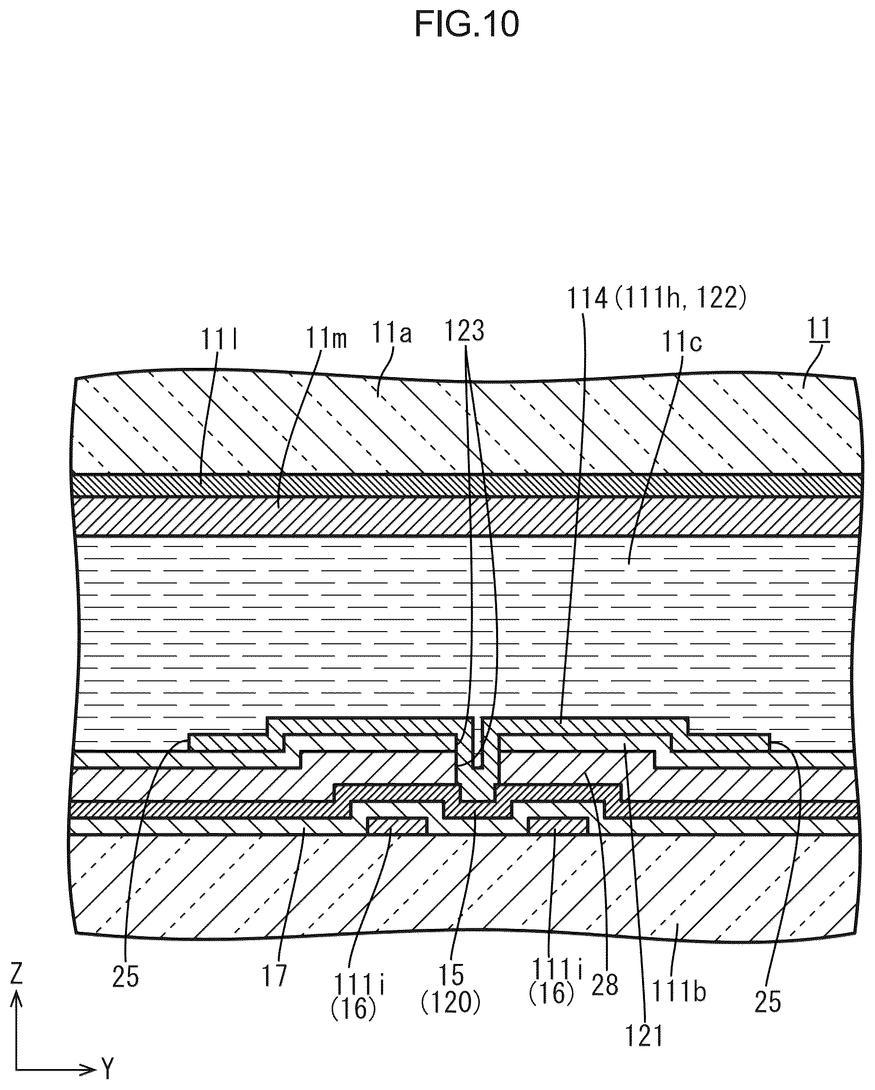 Patent US12591342 Figure 10 – Display device
