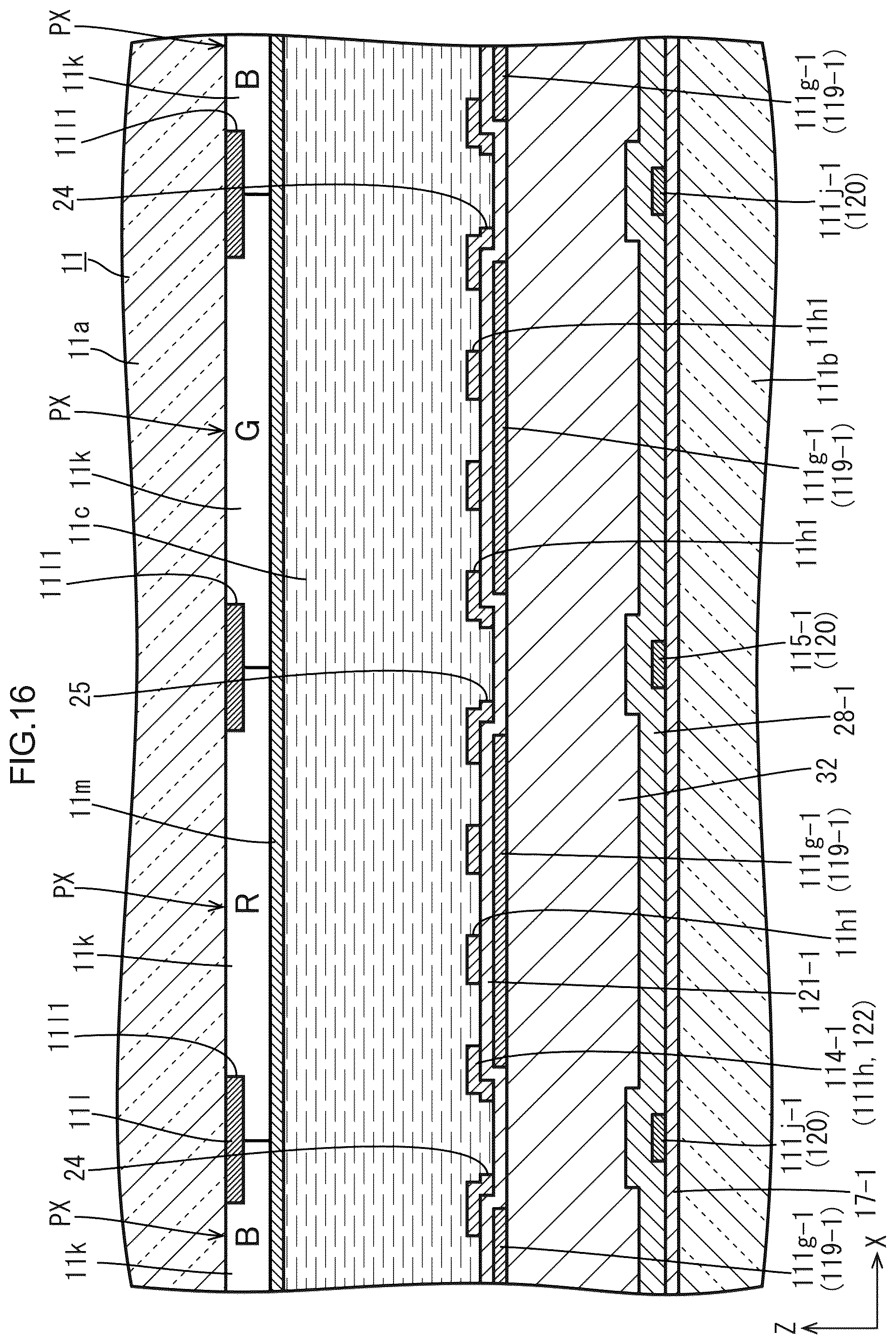 Patent US12591342 Figure 16 – Display device