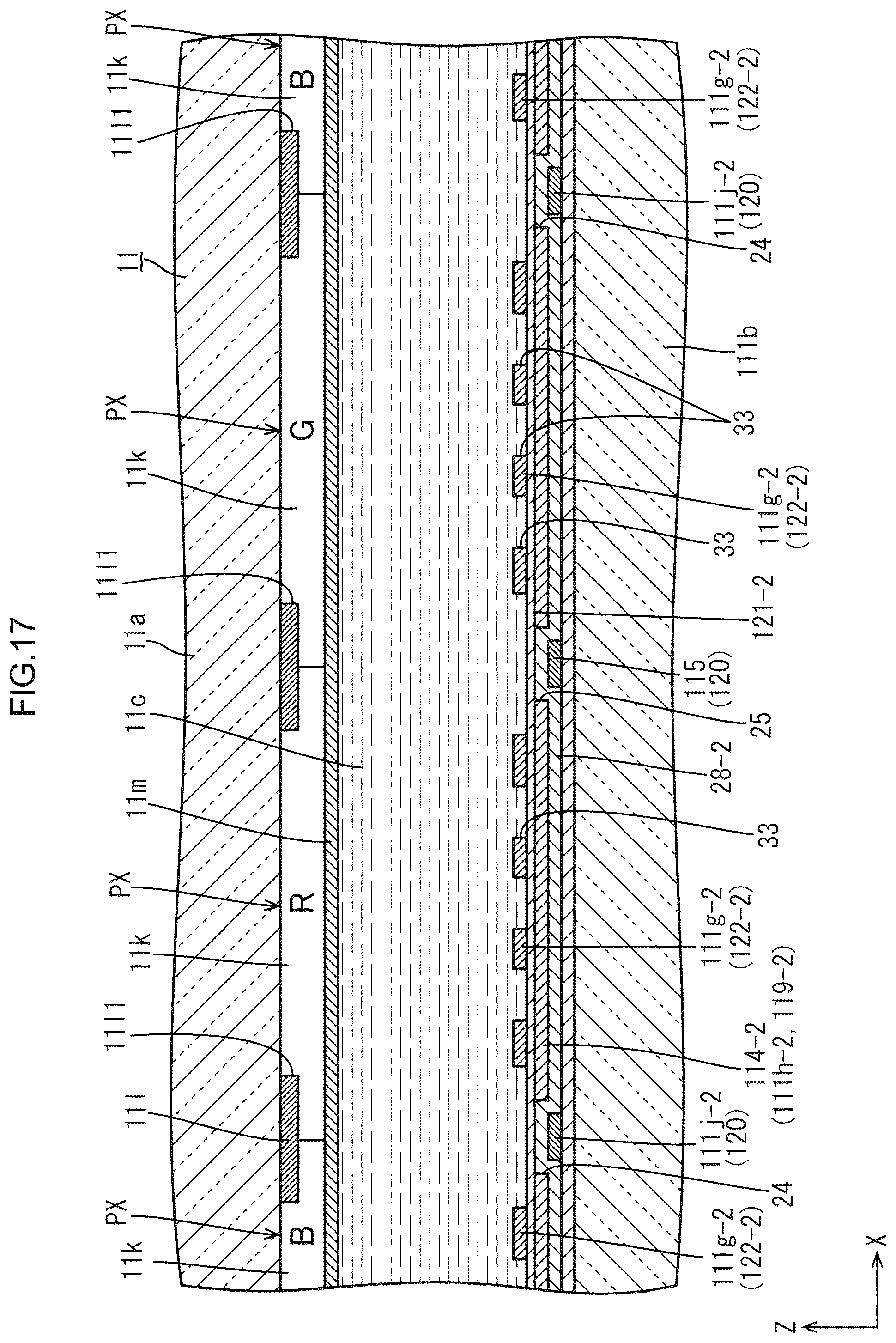 Patent US12591342 Figure 17 – Display device