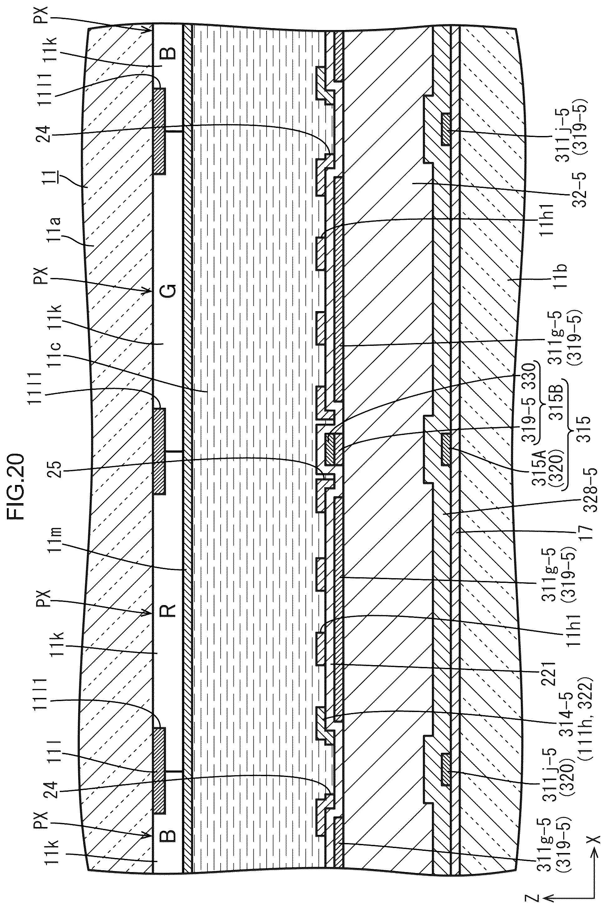 Patent US12591342 Figure 20 – Display device