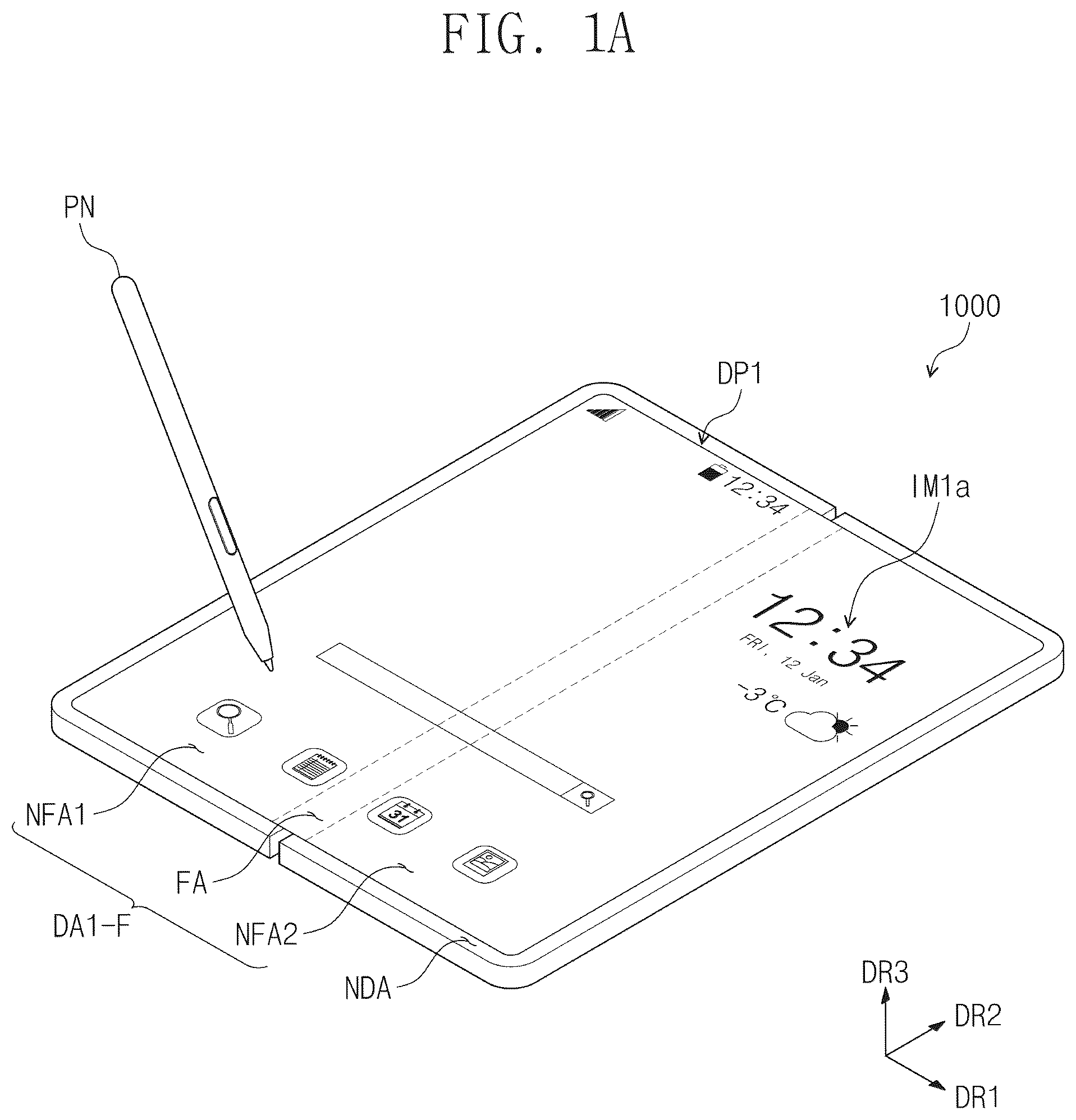 Patent US12591346 — Electronic device — Figure 1