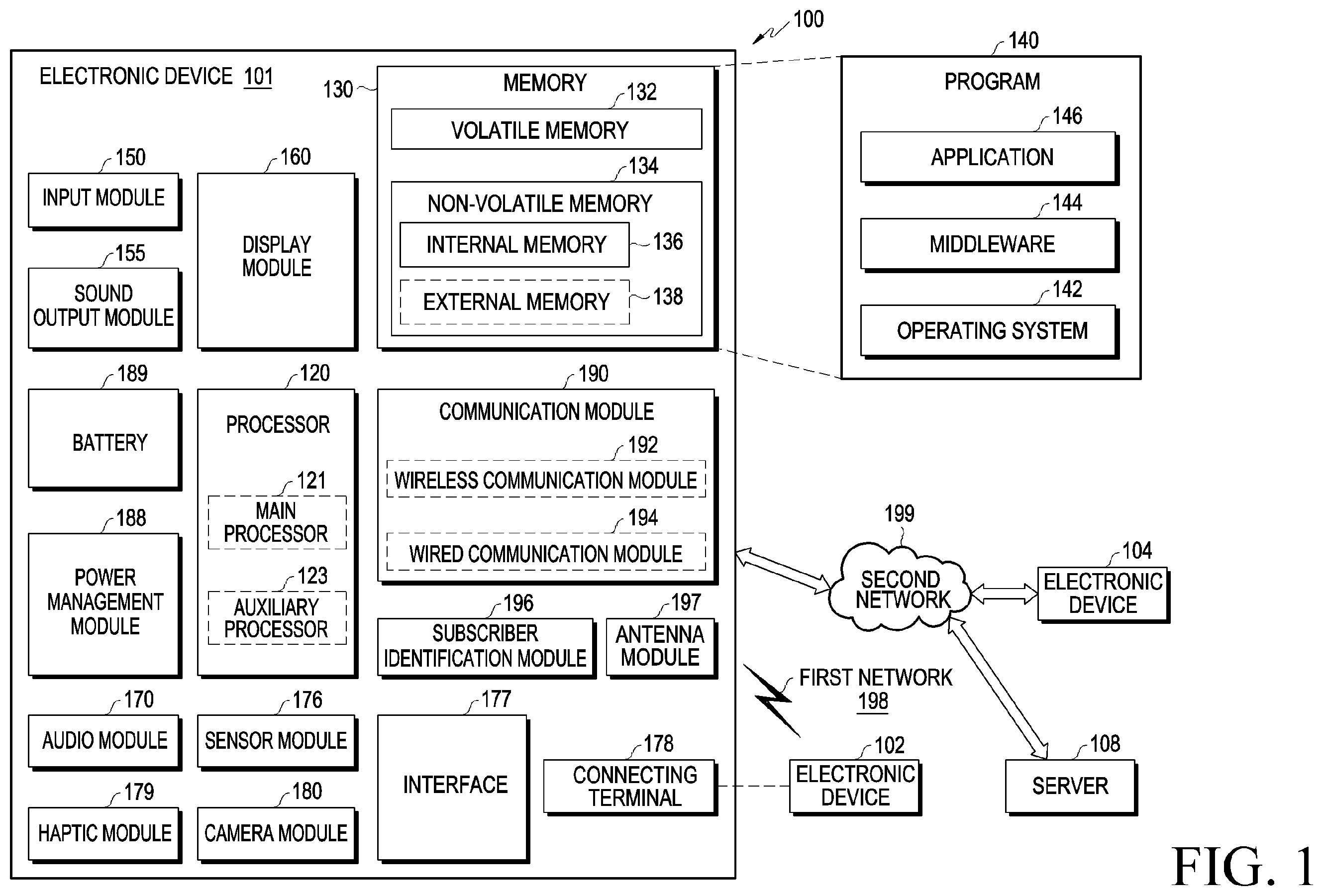 Patent US12591356 — Electronic device for performing screen capture and method for capturing screen by electronic device — Figure 1