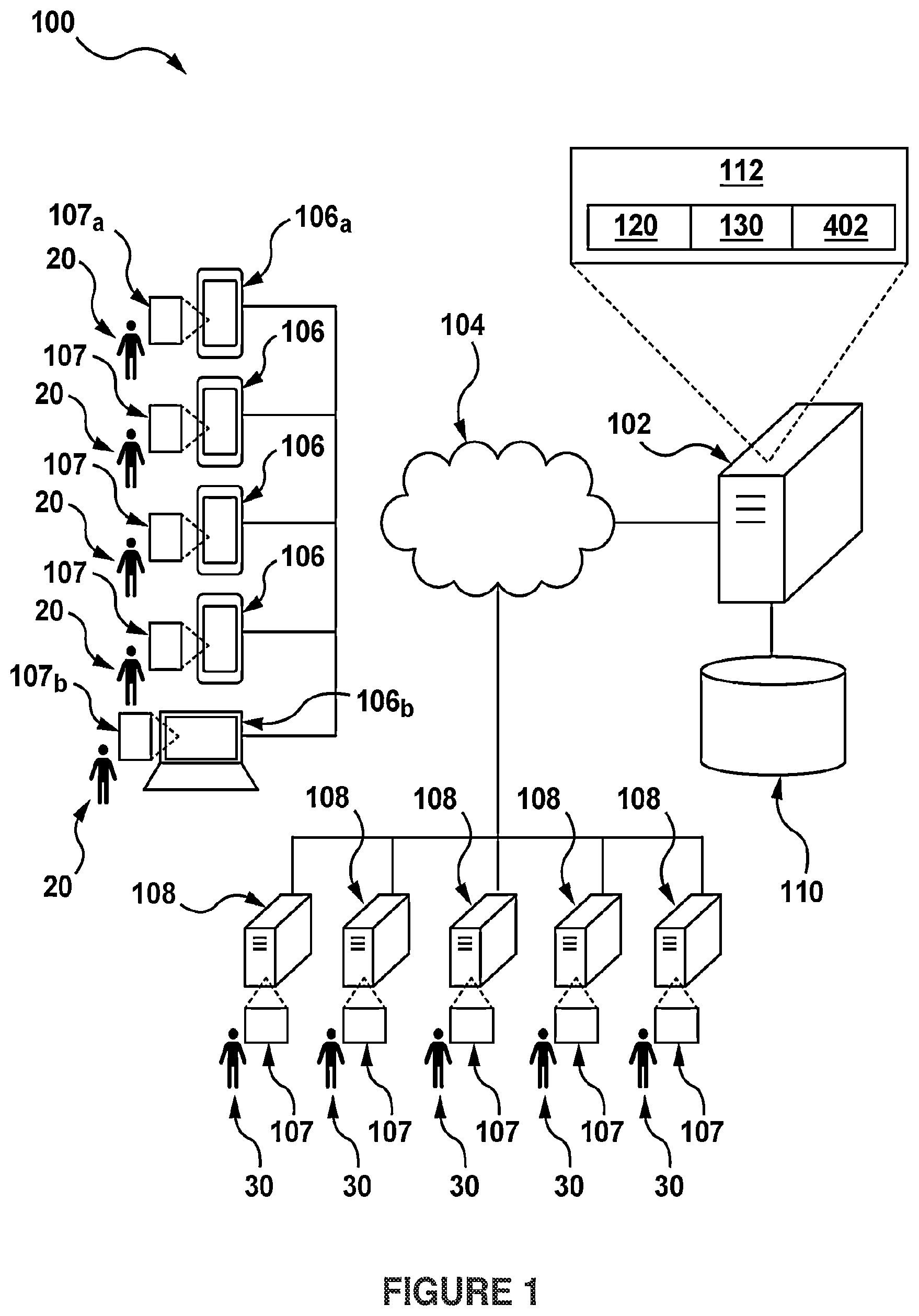 Patent US12591582 Figure 1 – Server and method for generating digital content for users of a recommendation system