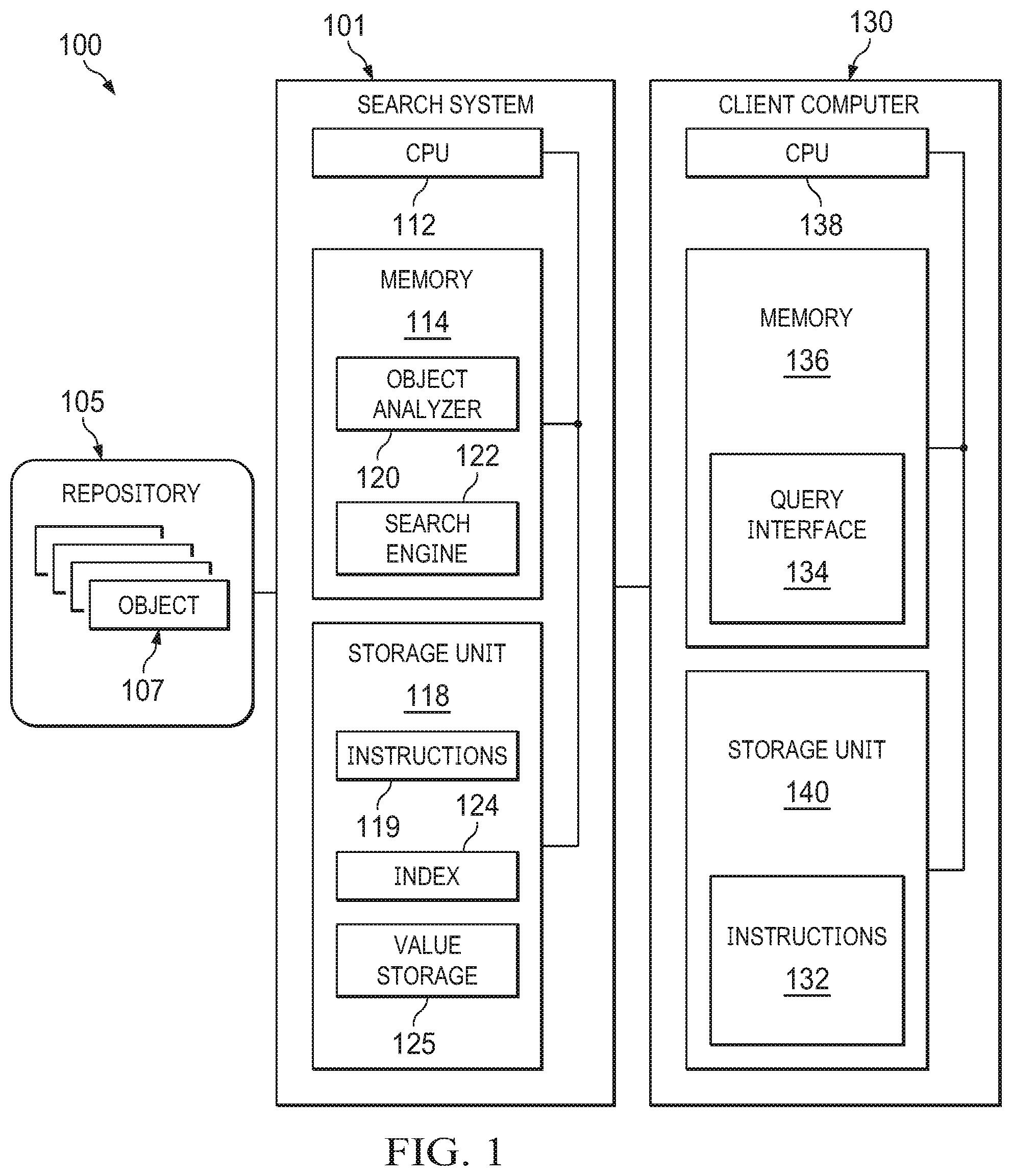 Patent US12591601 — System and method for hybrid multilingual search indexing — Figure 1