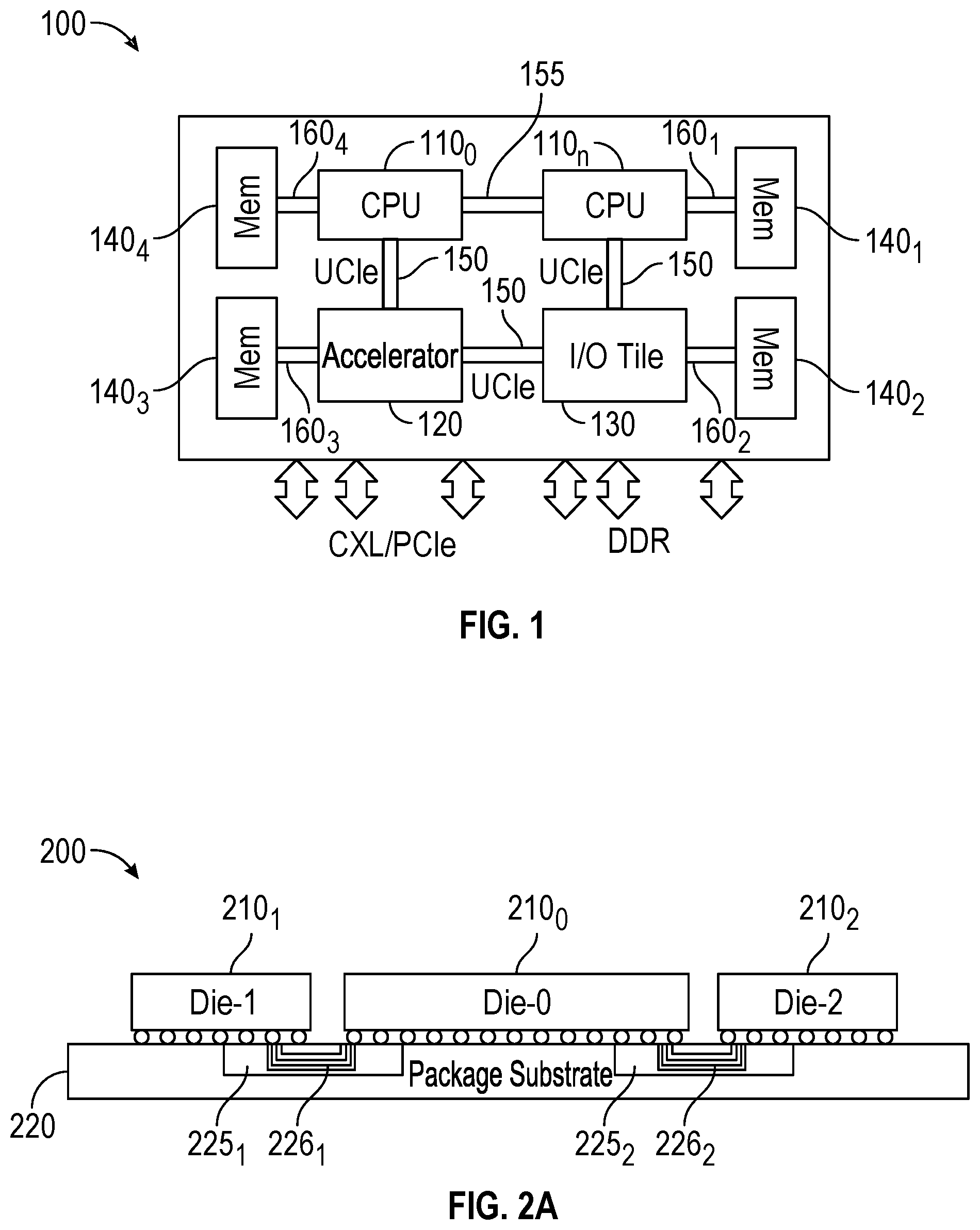 Patent US12591727 — Lane repair and lane reversal implementation for die-to-die (D2D) interconnects — Figure 1