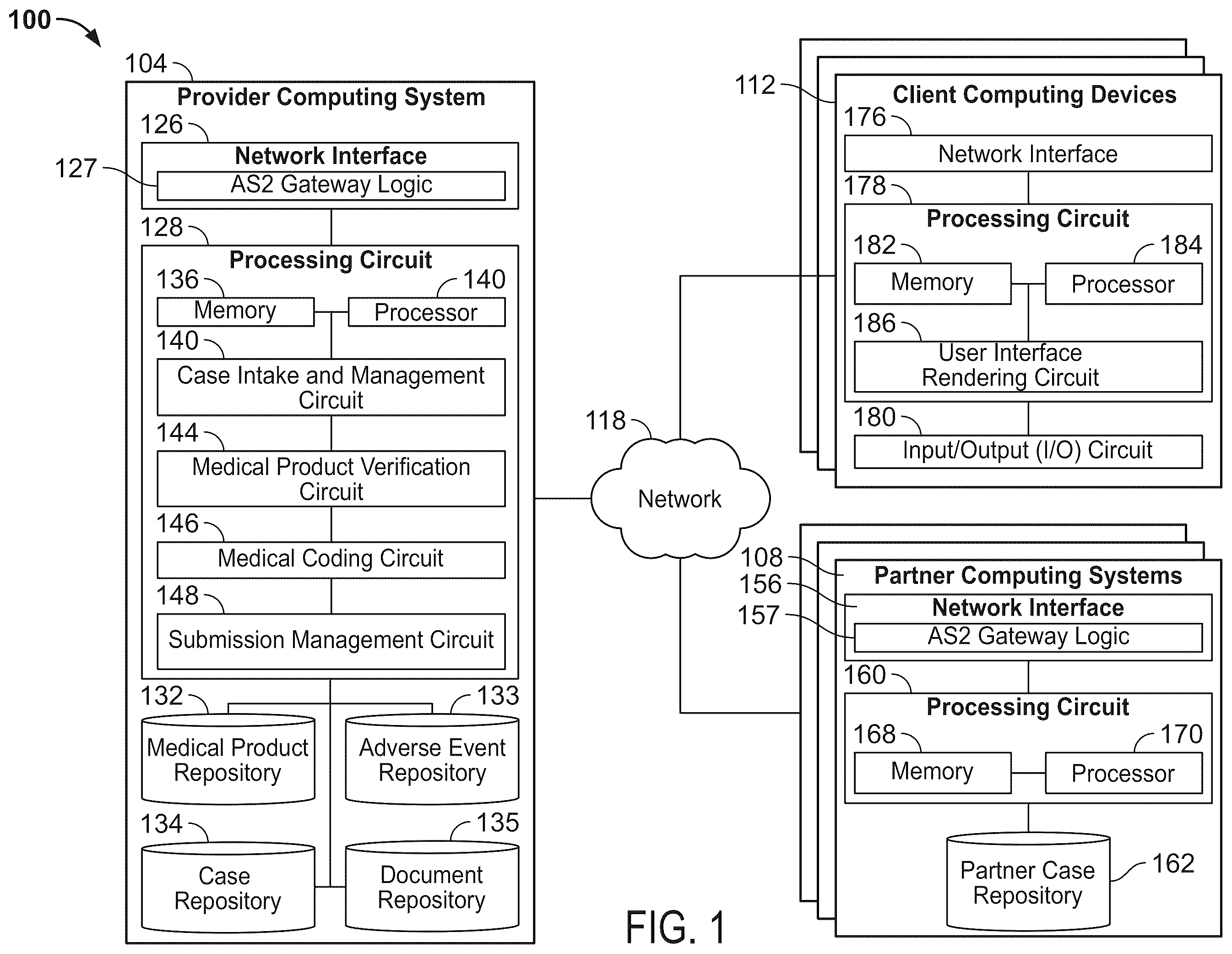 Patent US12591733 — Systems and methods for digitally interpreting a linguistic section of a source file via highlighting on a graphical user interface — Figure 1