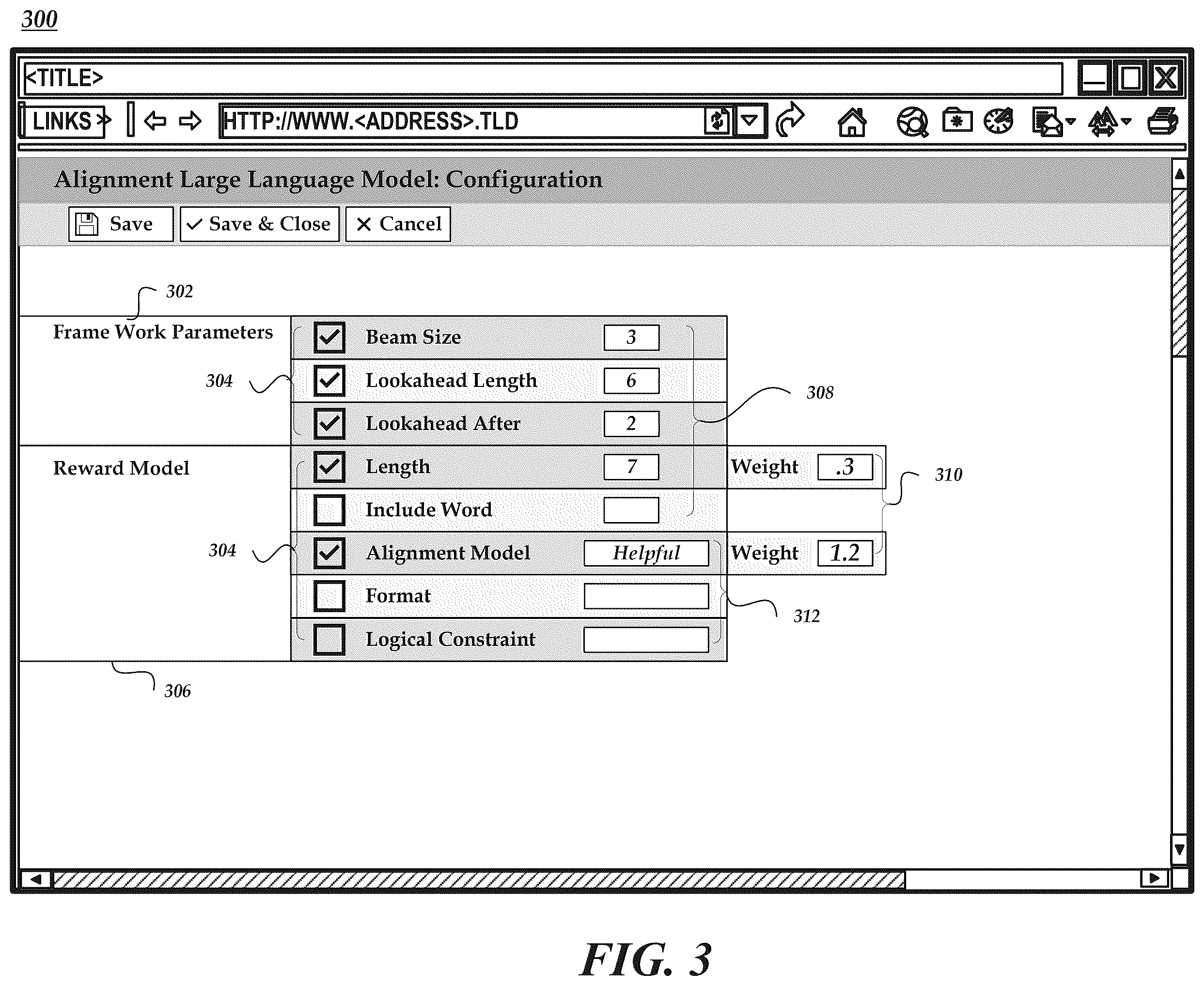 Patent US12591748 Figure 3 – Alignment model as decoding-time heuristic