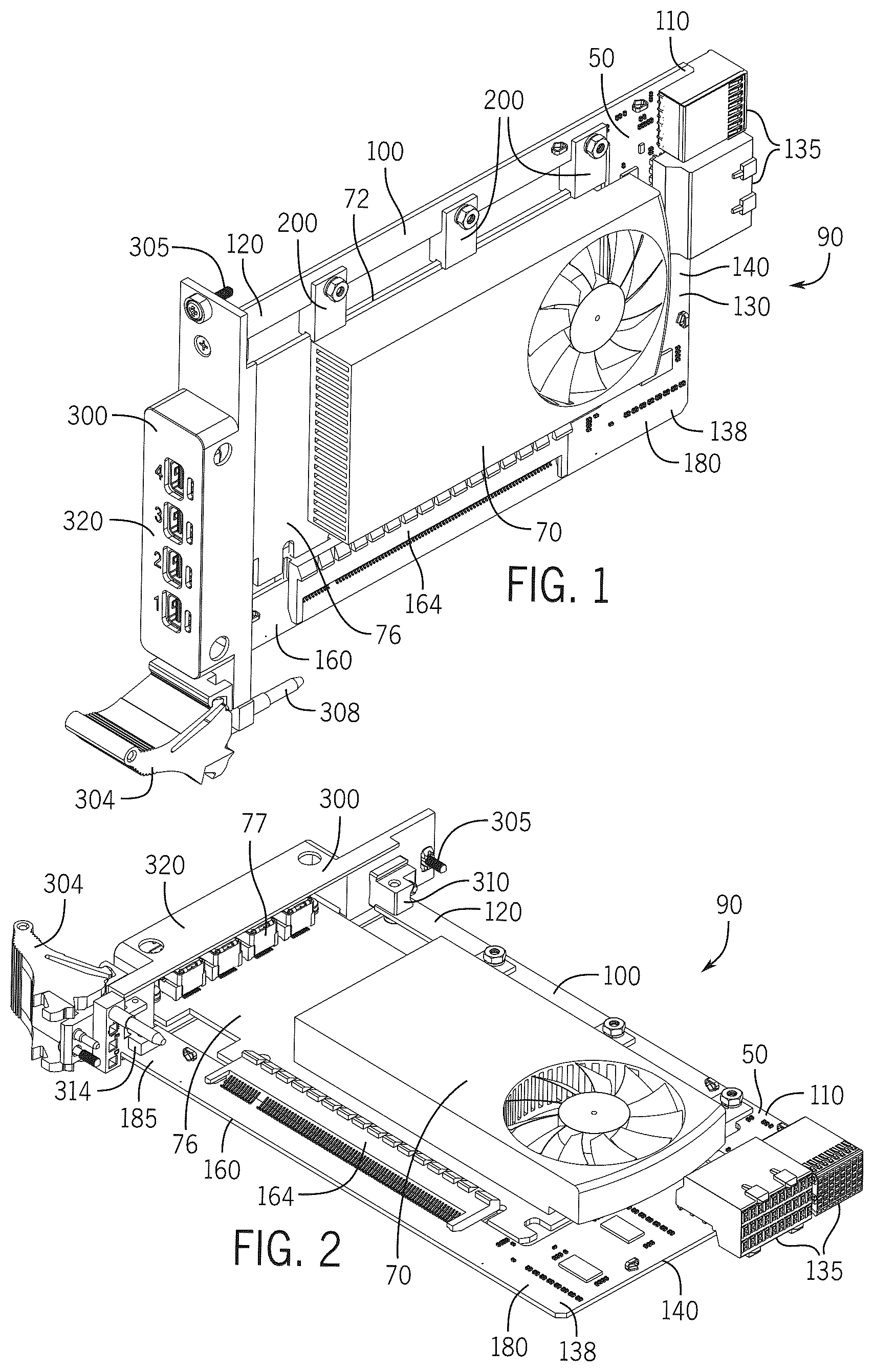 Patent US12591757 — Carrier card with reduced width — Figure 1