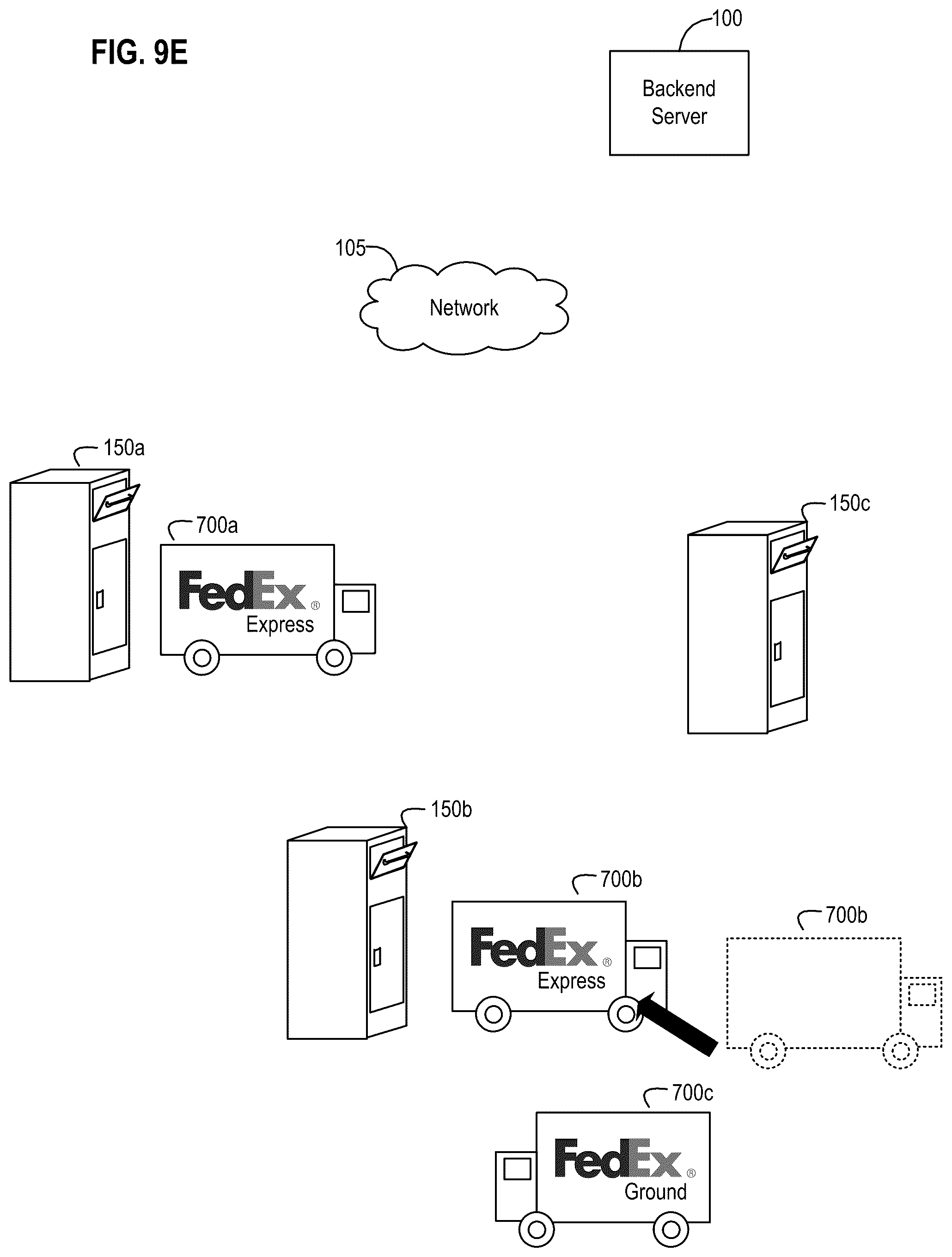 Patent US12591842 Figure 13 – Node-enabled logistics receptacle apparatus, systems, and methods with a deployable storage element for receiving and temporarily maintaining a delivery item
