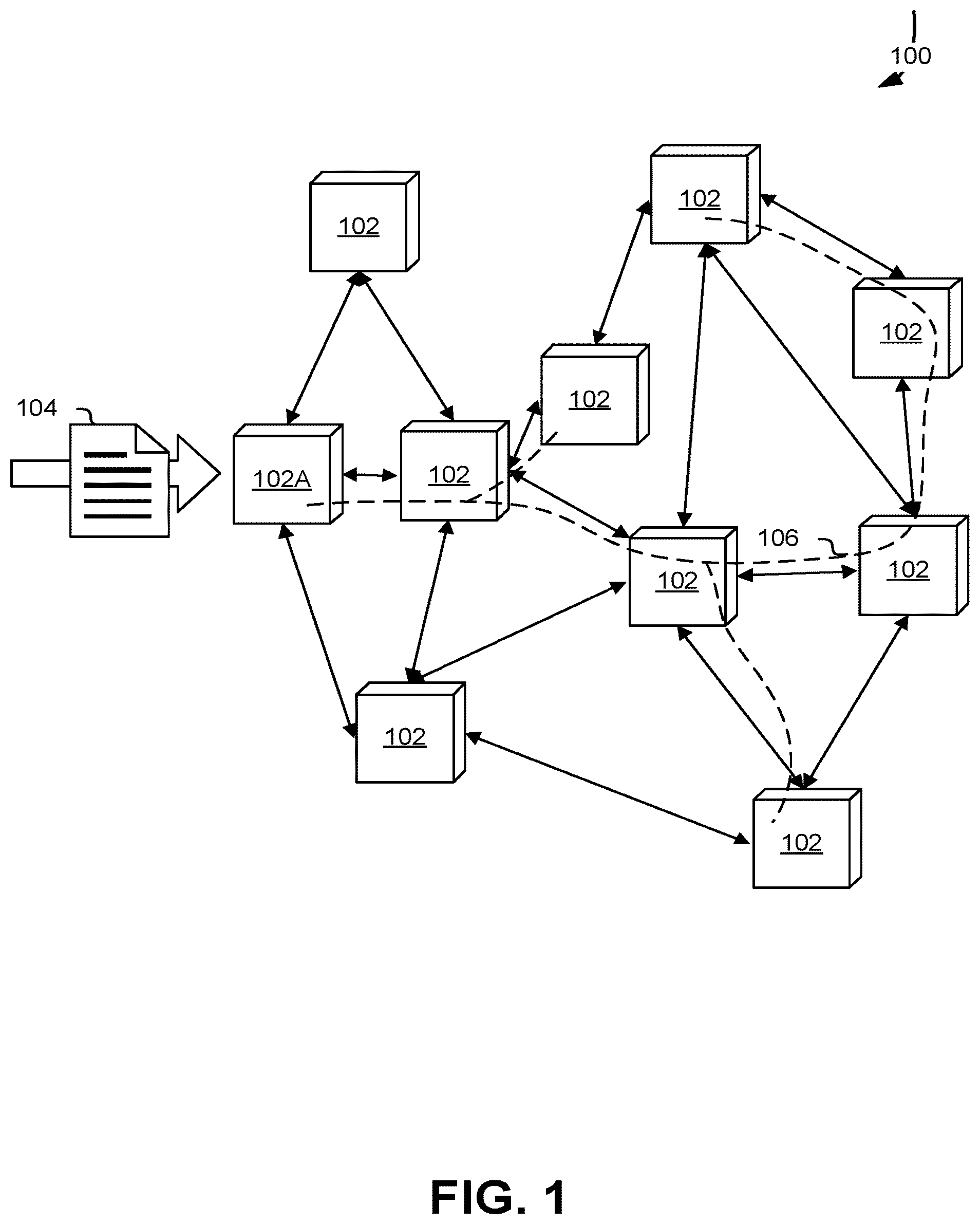 Patent US12591890 — Concurrent state machine processing using a blockchain — Figure 1
