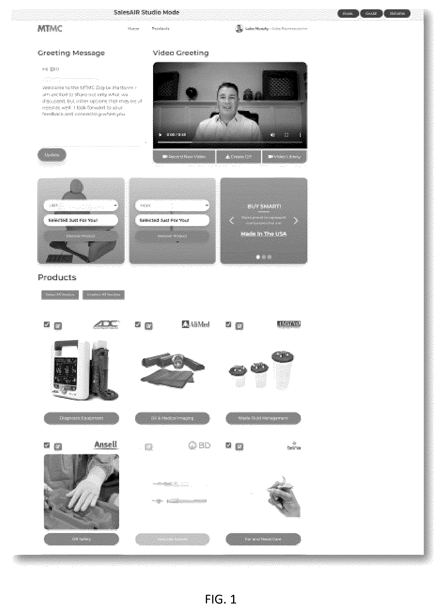Patent US12591910 Figure 1 – Digital sales experience platform