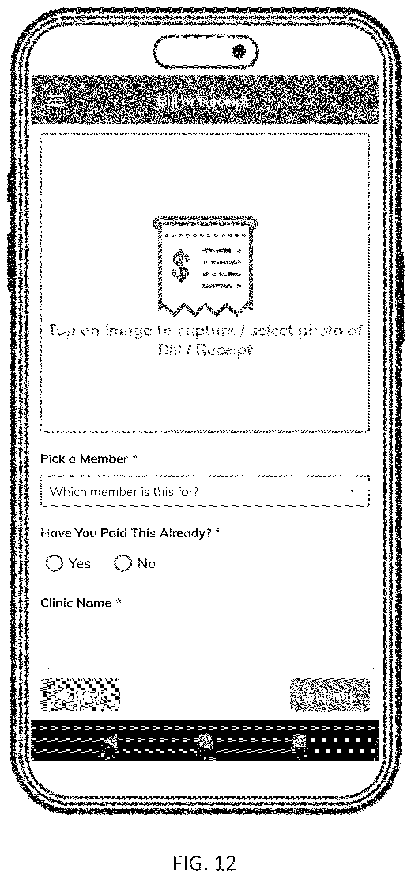 Patent US12591937 Figure 12 – Integrated data and predictive outputs for small business healthcare solutions