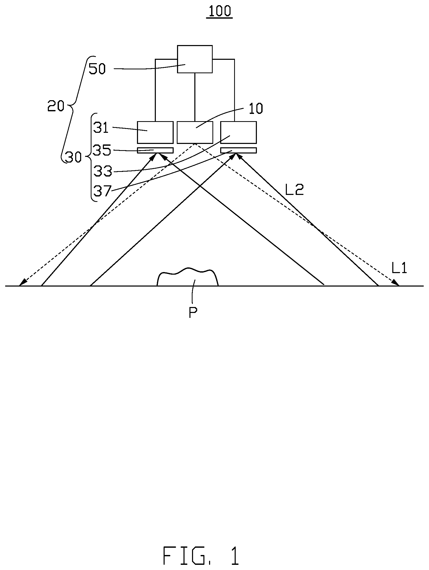Patent US12591954 — Depth information detector, time-of-flight camera, and depth image acquisition method — Figure 1