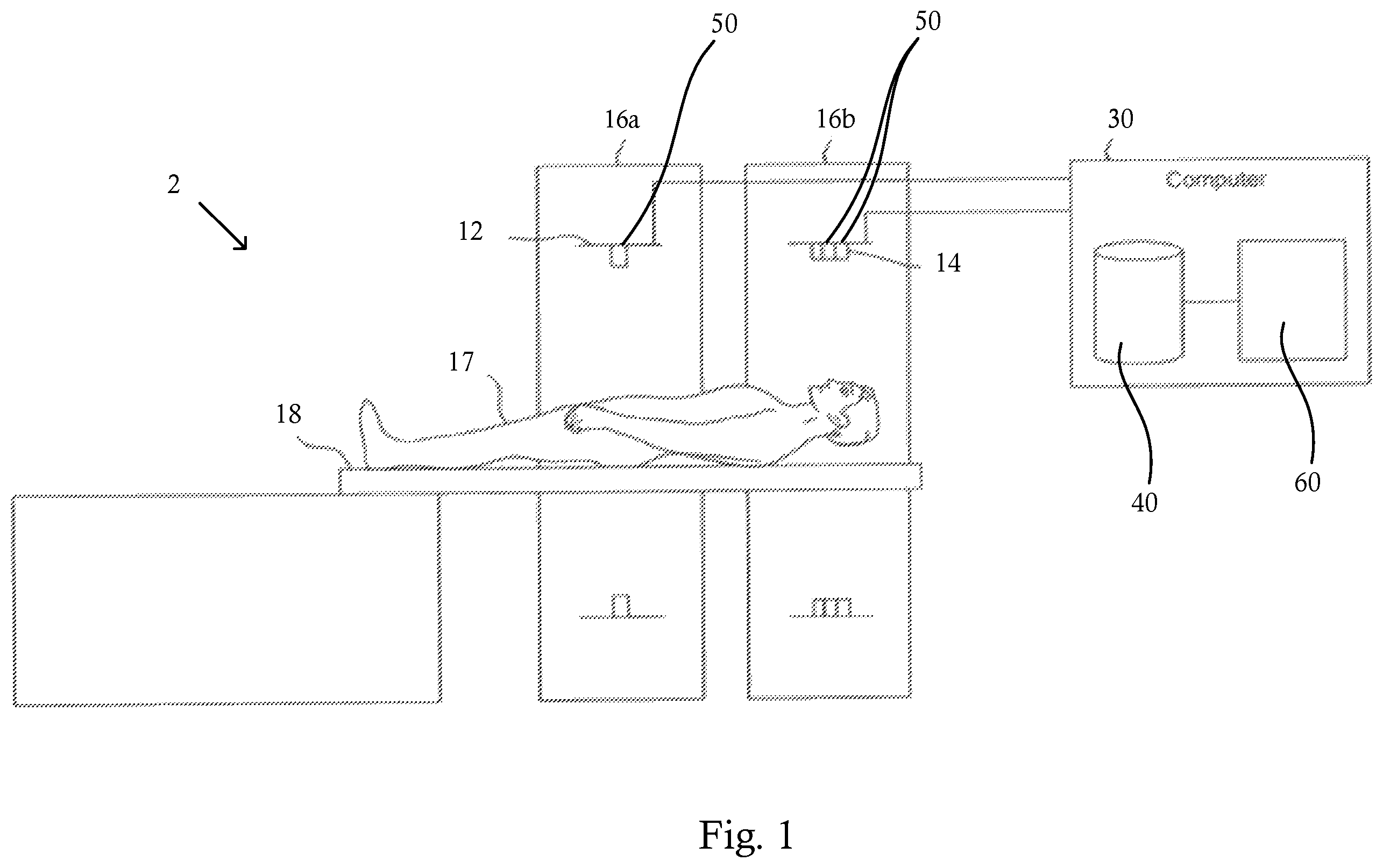 Patent US12592016 — Material-specific attenuation maps for combined imaging systems — Figure 1