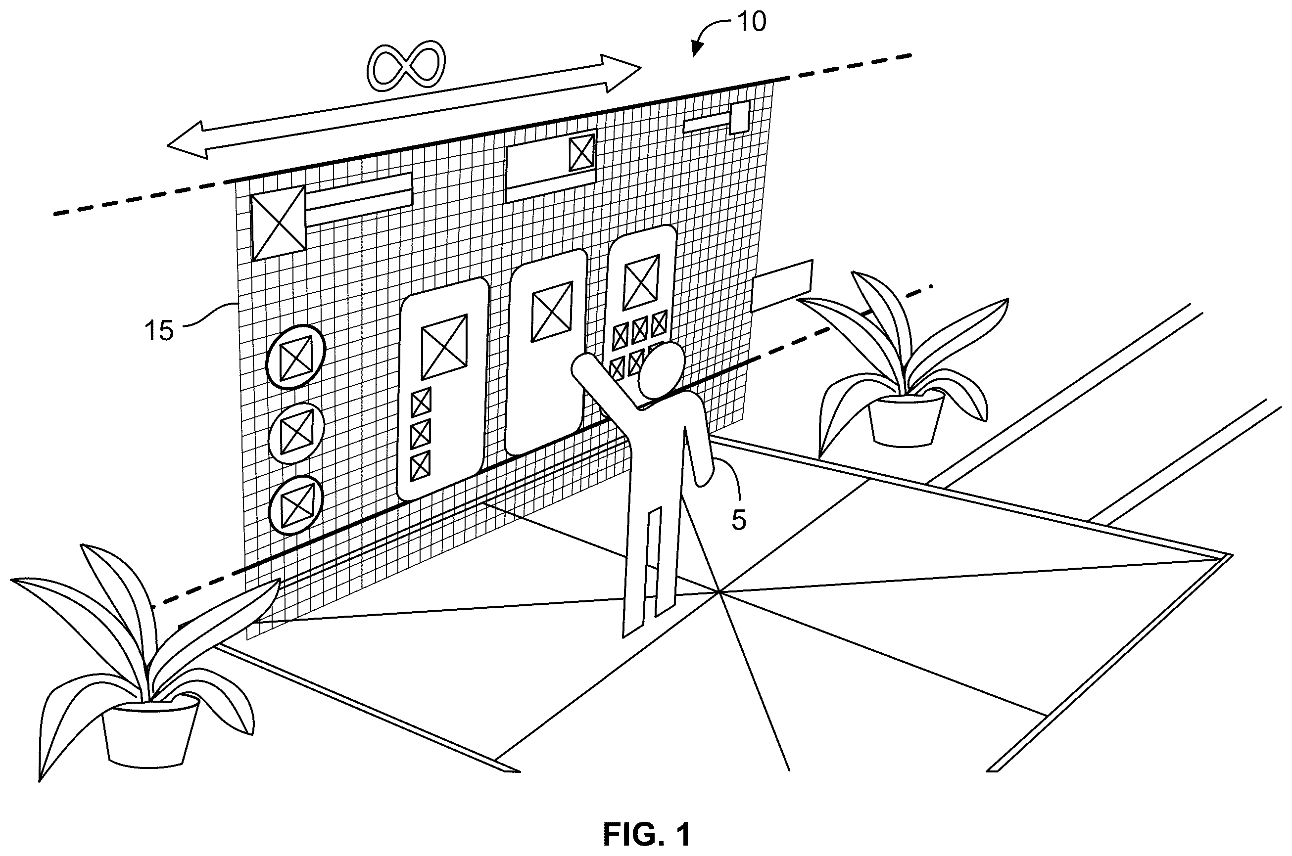 Patent US12592050 Figure 1 – Cheating deterrence with virtual scratch paper