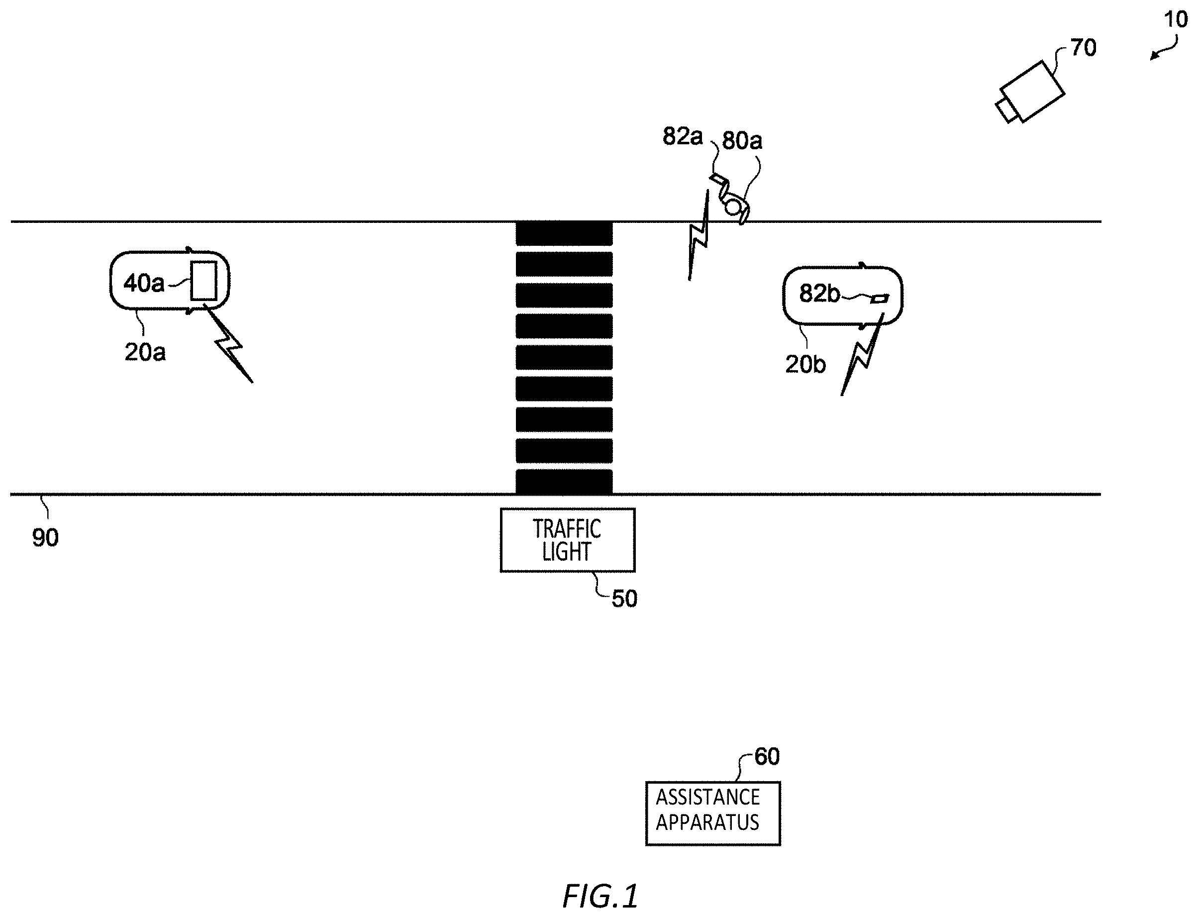 Patent US12592081 Figure 1 – Assistance controlling apparatus, assistance controlling method, and computer-readable storage medium
