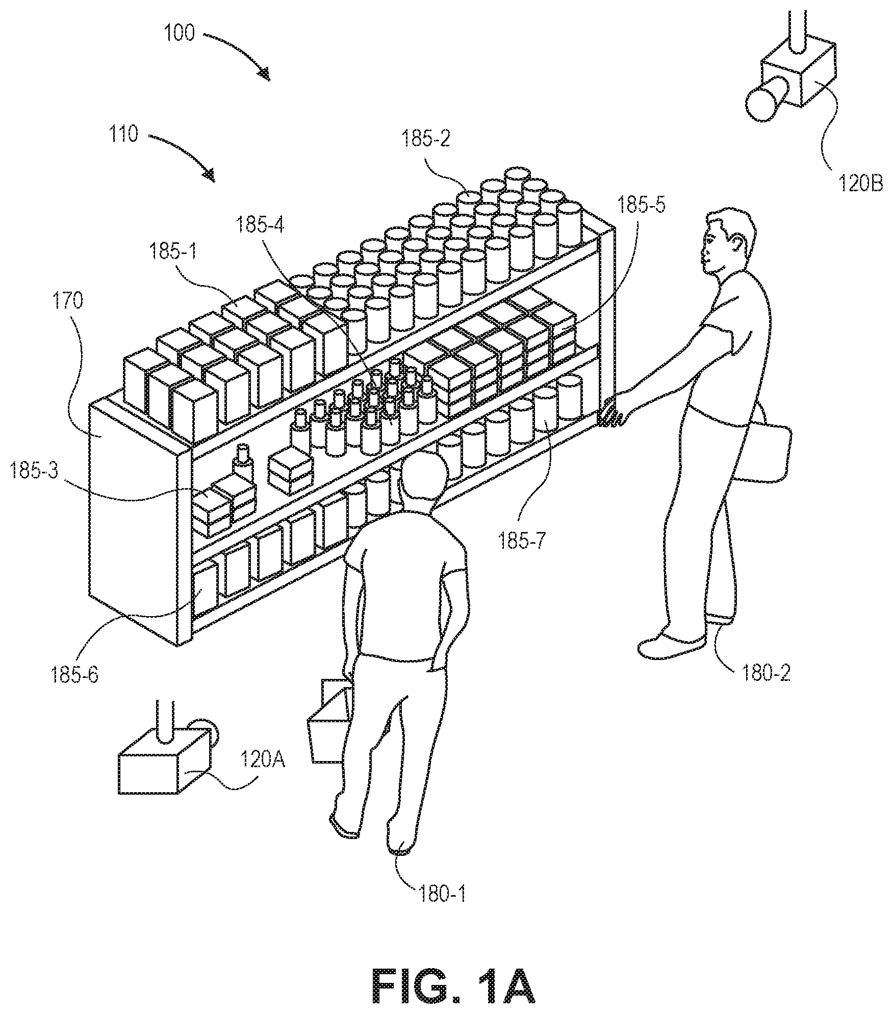 Patent US12592096 — Modeling and detecting shopping events using visual images and machine learning — Figure 1
