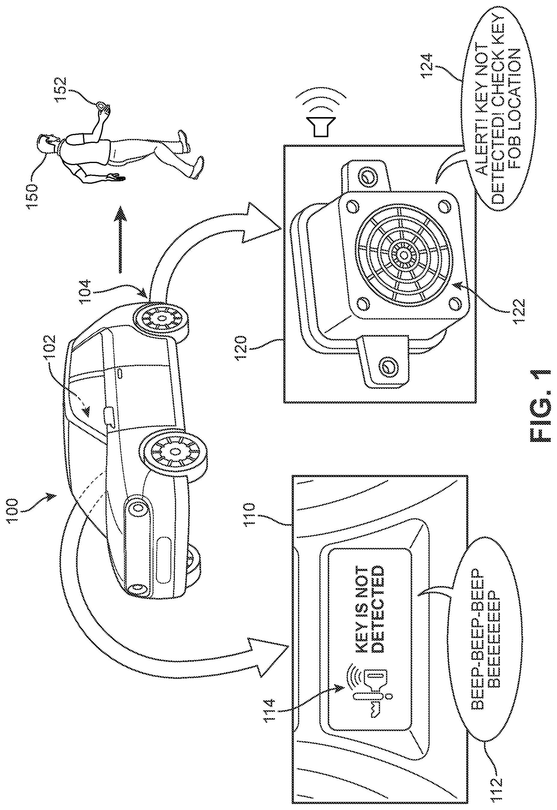 Patent US12592107 — Spoken notifications for acoustic vehicle alerting systems — Figure 1