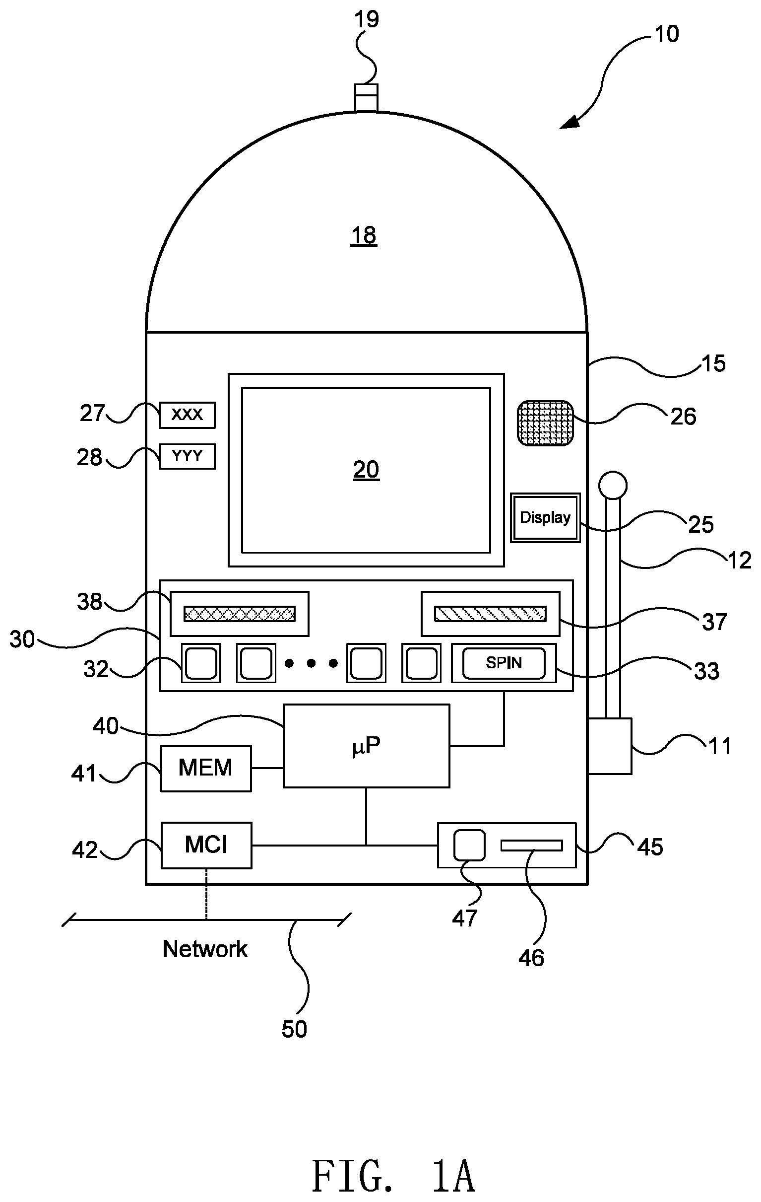 Patent US12592122 — Method for sharing game play on an electronic gaming device — Figure 1