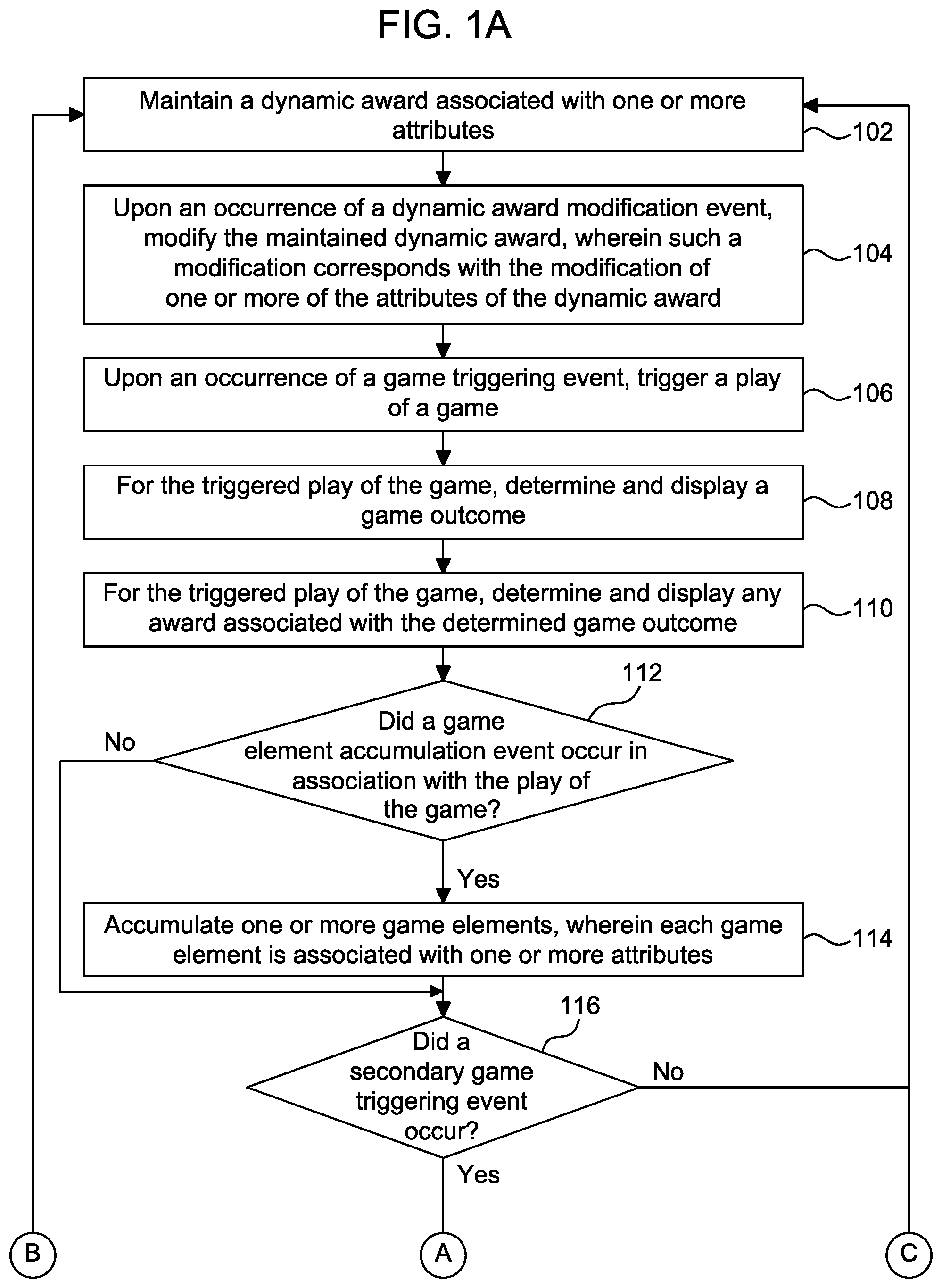 Patent US12592125 — Partial reset of dynamic awards — Figure 1
