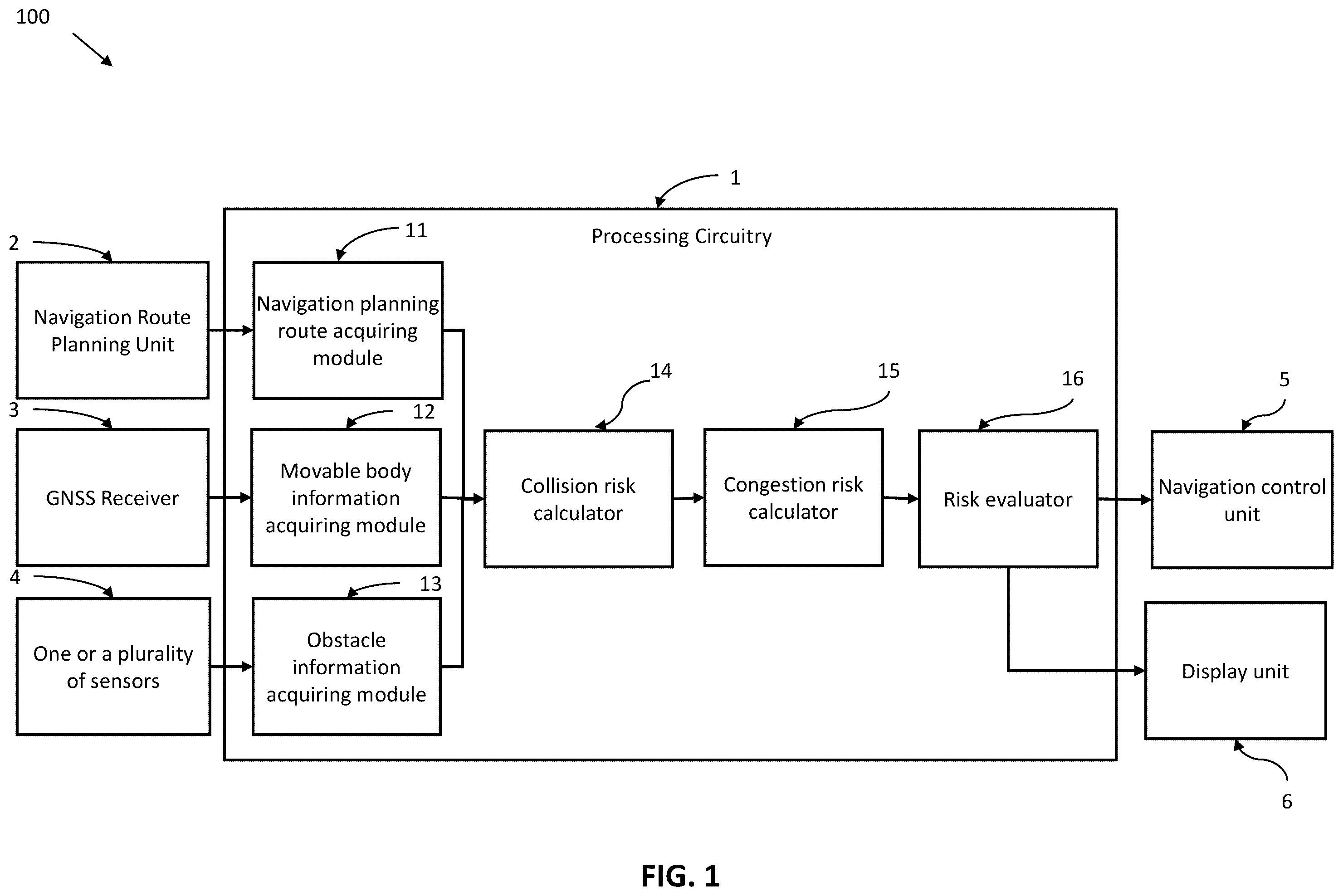 Patent US12592152 Figure 1 – Navigation planning system and navigation planning method