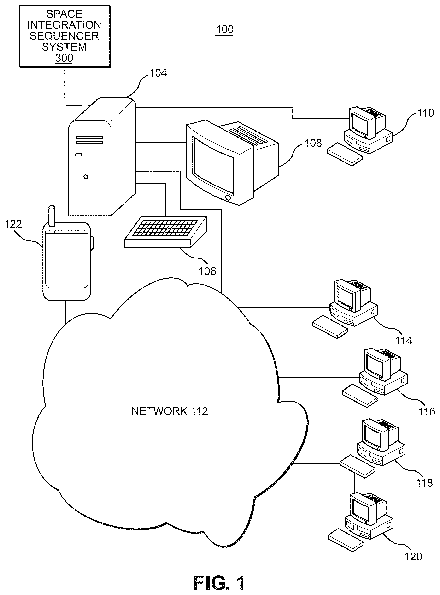 Patent US12592158 — System for using a space integration sequencer system — Figure 1