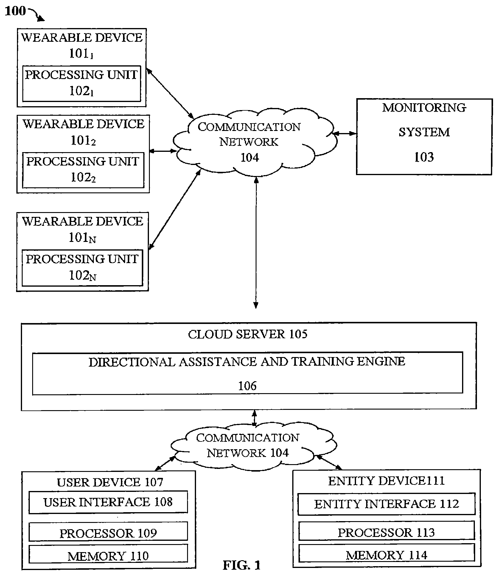 Patent US12592163 — System and method of providing directional assistance and training in a physical activity — Figure 1
