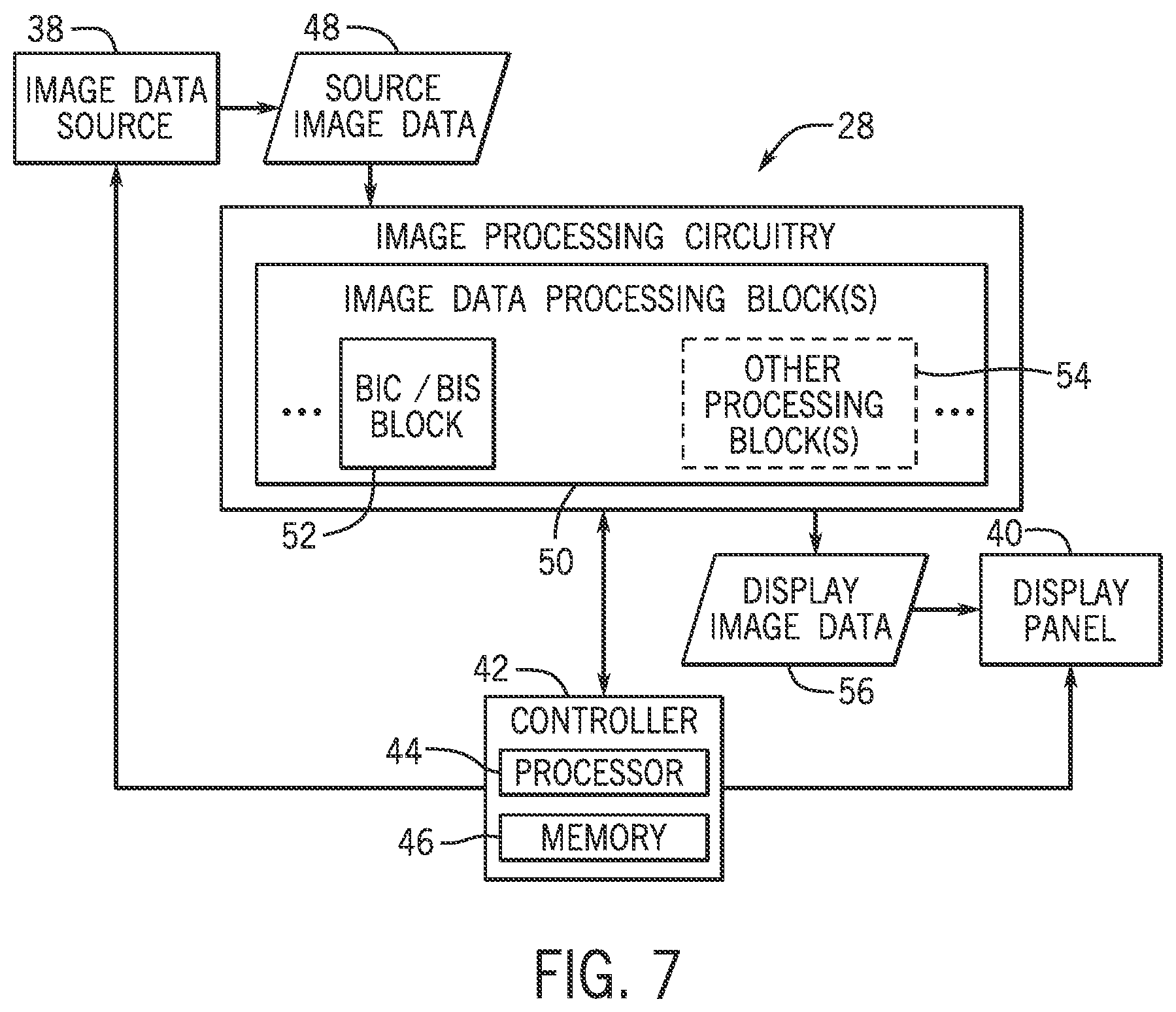 Patent US12592177 Figure 5 – Foveated display burn-in statistics and burn-in compensation systems and methods
