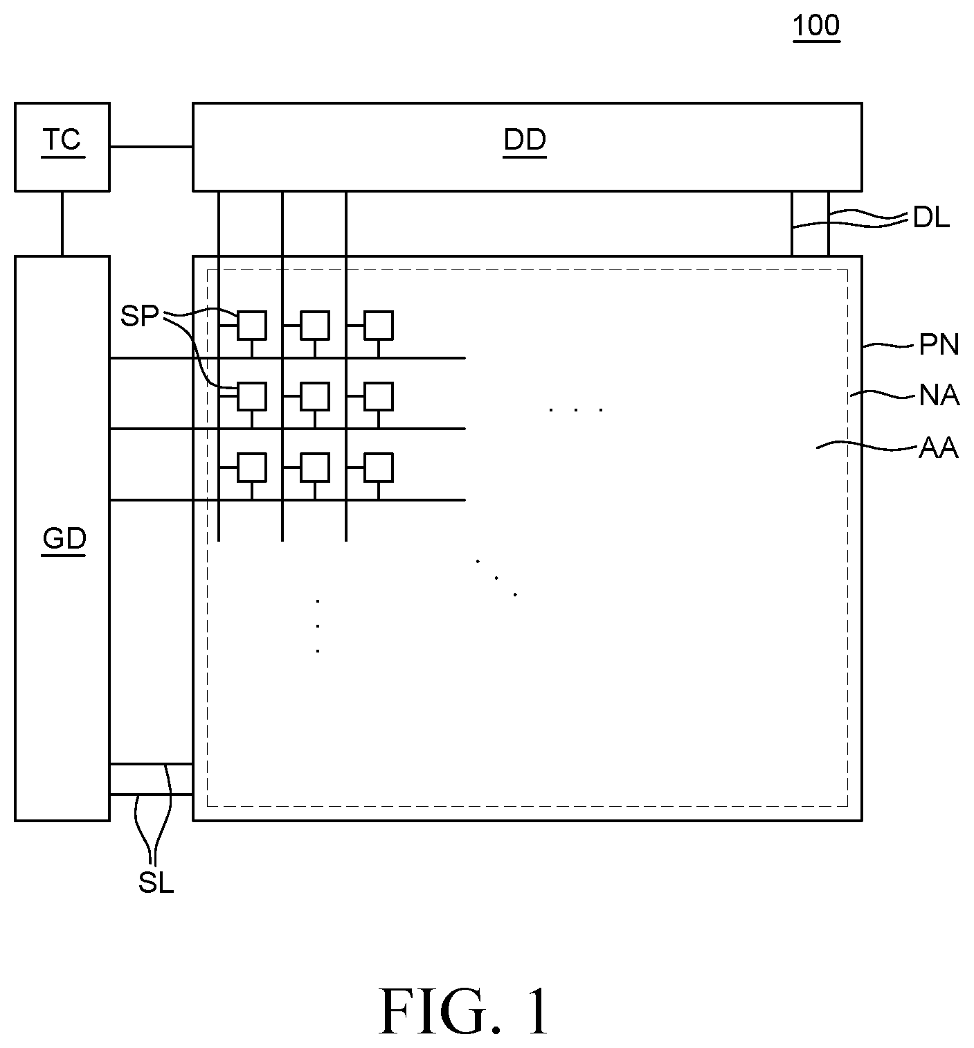 Patent US12592178 — Display device including an electrostatic discharge circuit for discharging static electricity — Figure 1