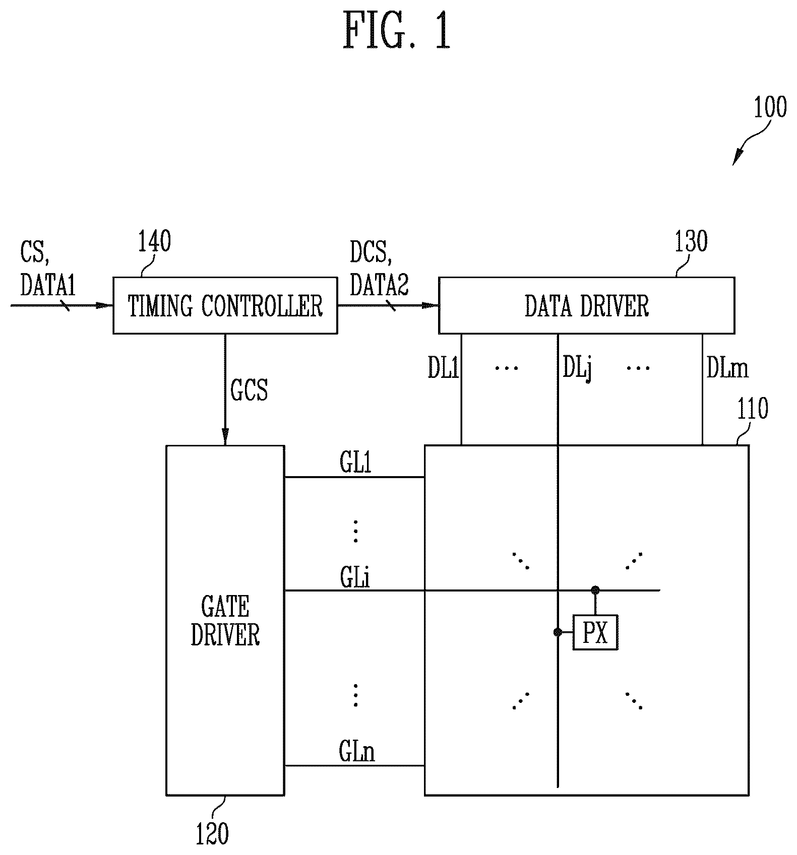 Patent US12592189 — Display device — Figure 1