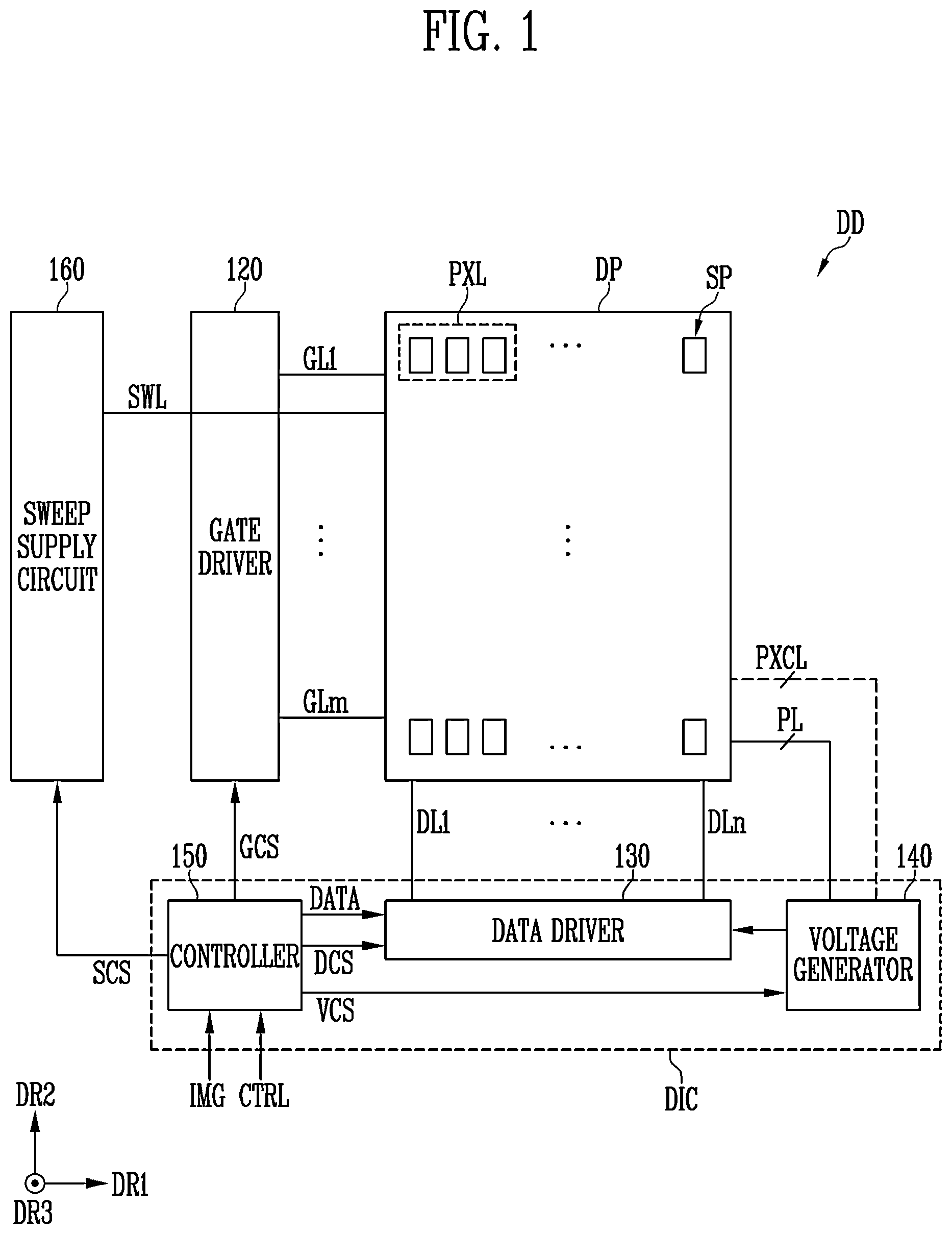 Patent US12592195 — Display panel and display system including the same — Figure 1
