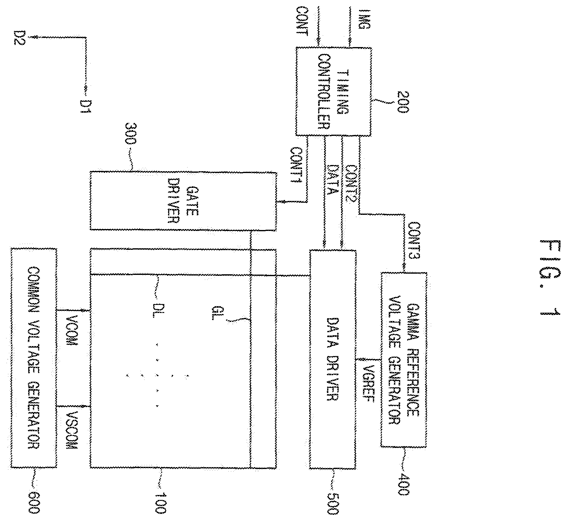 Patent US12592210 — Display panel and a display apparatus having the same with modified shield electrode — Figure 1