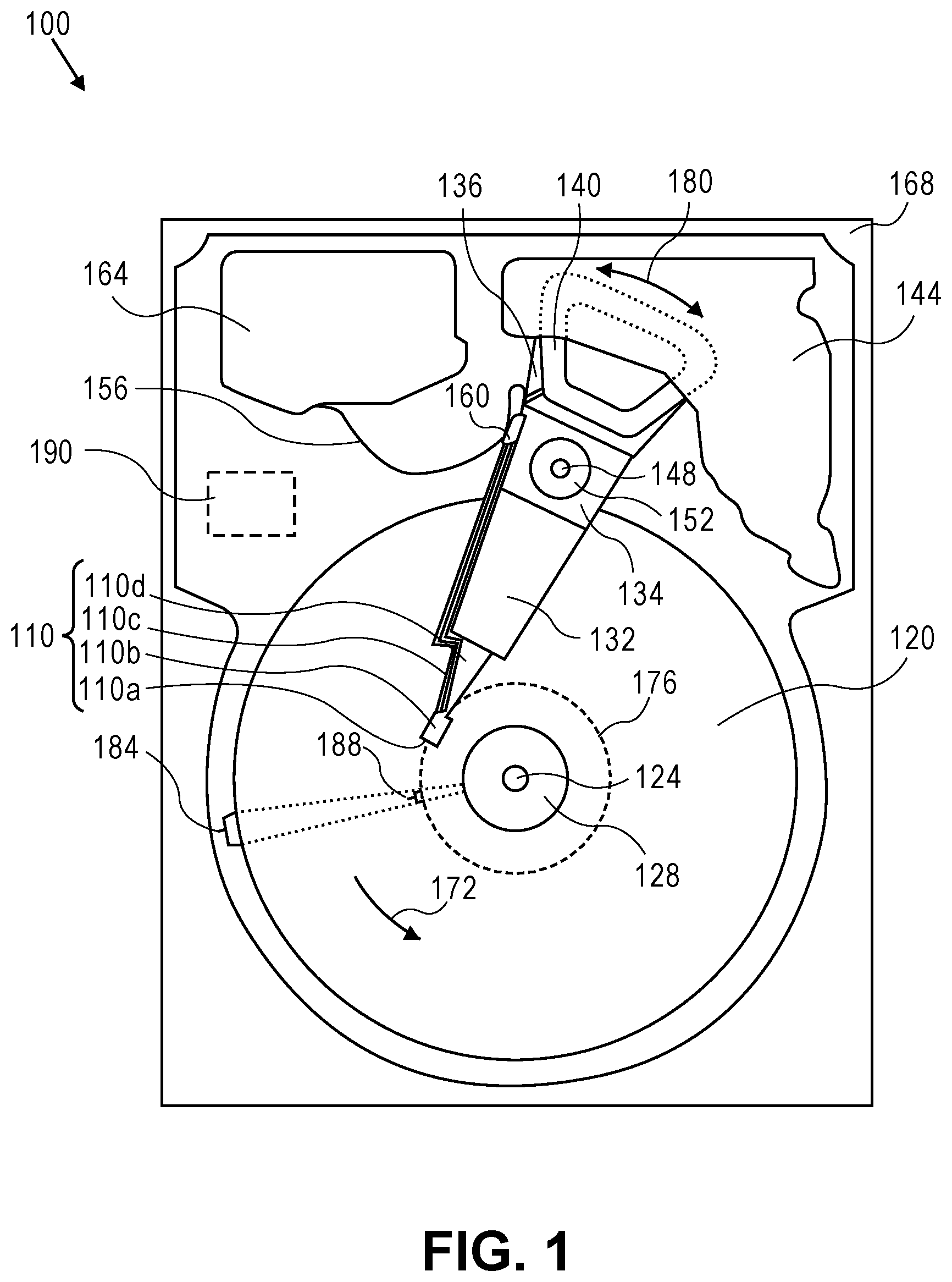 Patent US12592250 — Suspension flexure forming for gimbaling clearance — Figure 1