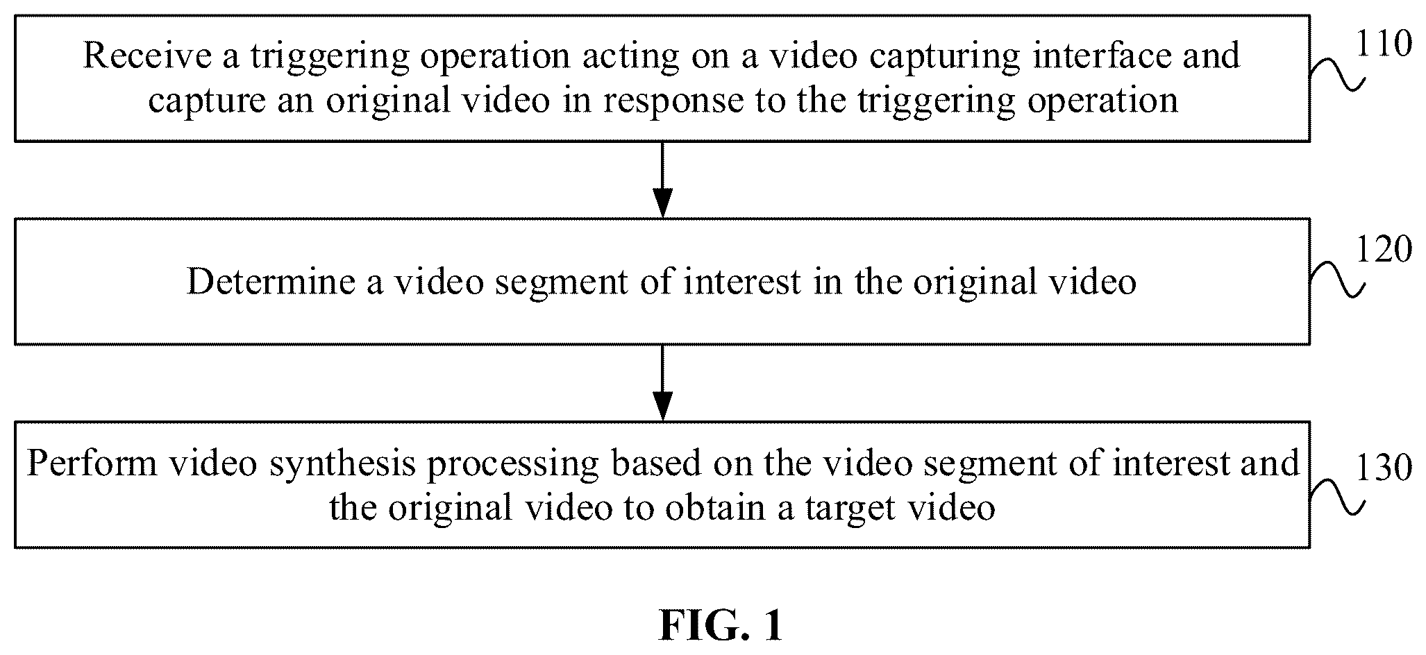 Patent US12592260 — Video generation method and apparatus, electronic device, and storage medium — Figure 1