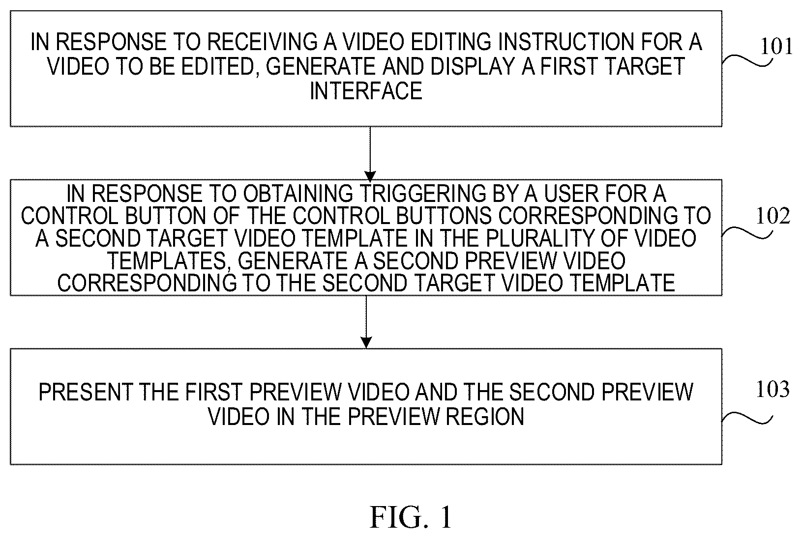 Patent US12592262 Figure 1 – Method, apparatus, readable medium and electronic device for video preview