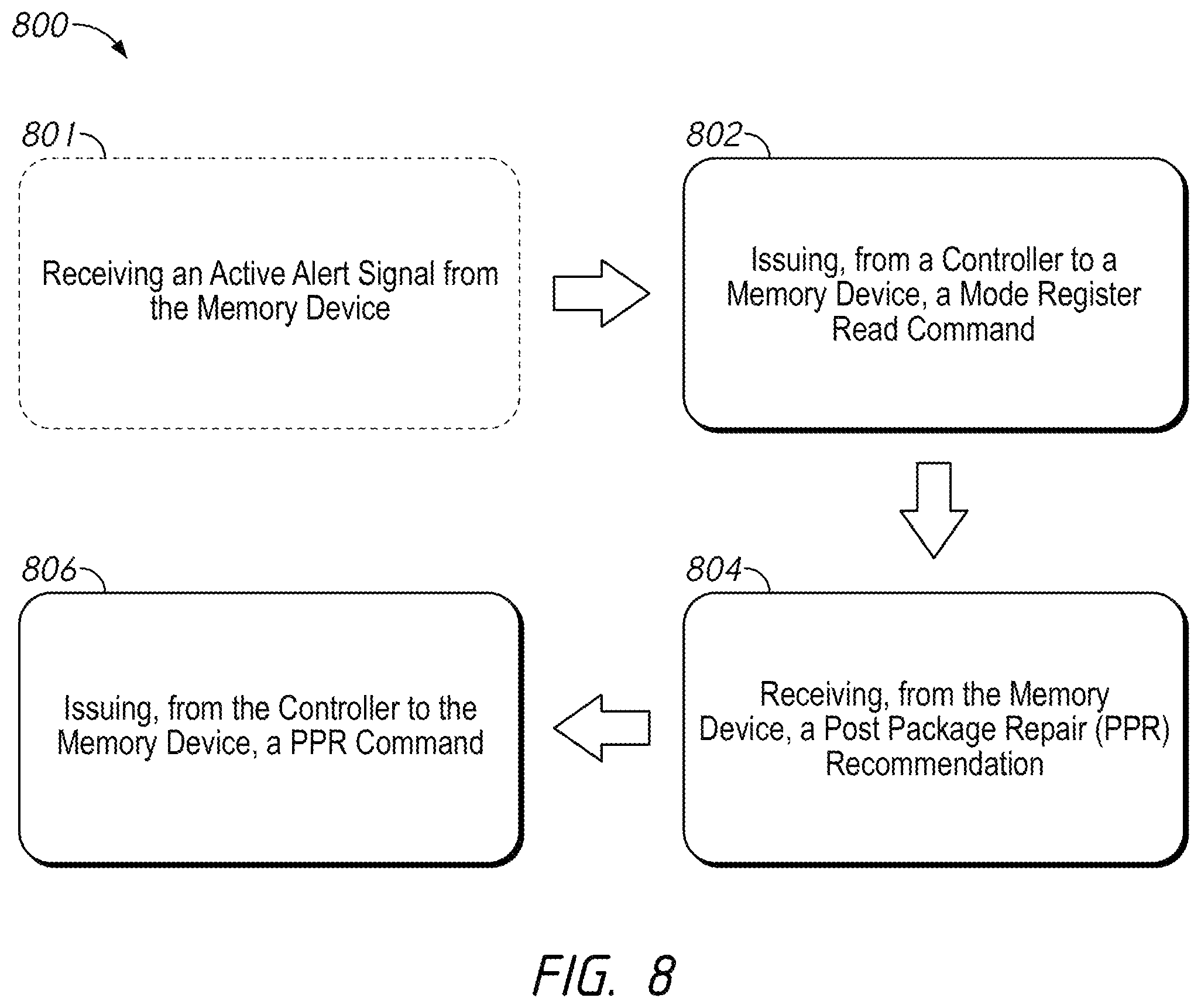 Patent US12592294 Figure 8 – Apparatuses, systems, and methods for storing error information and providing recommendations based on same