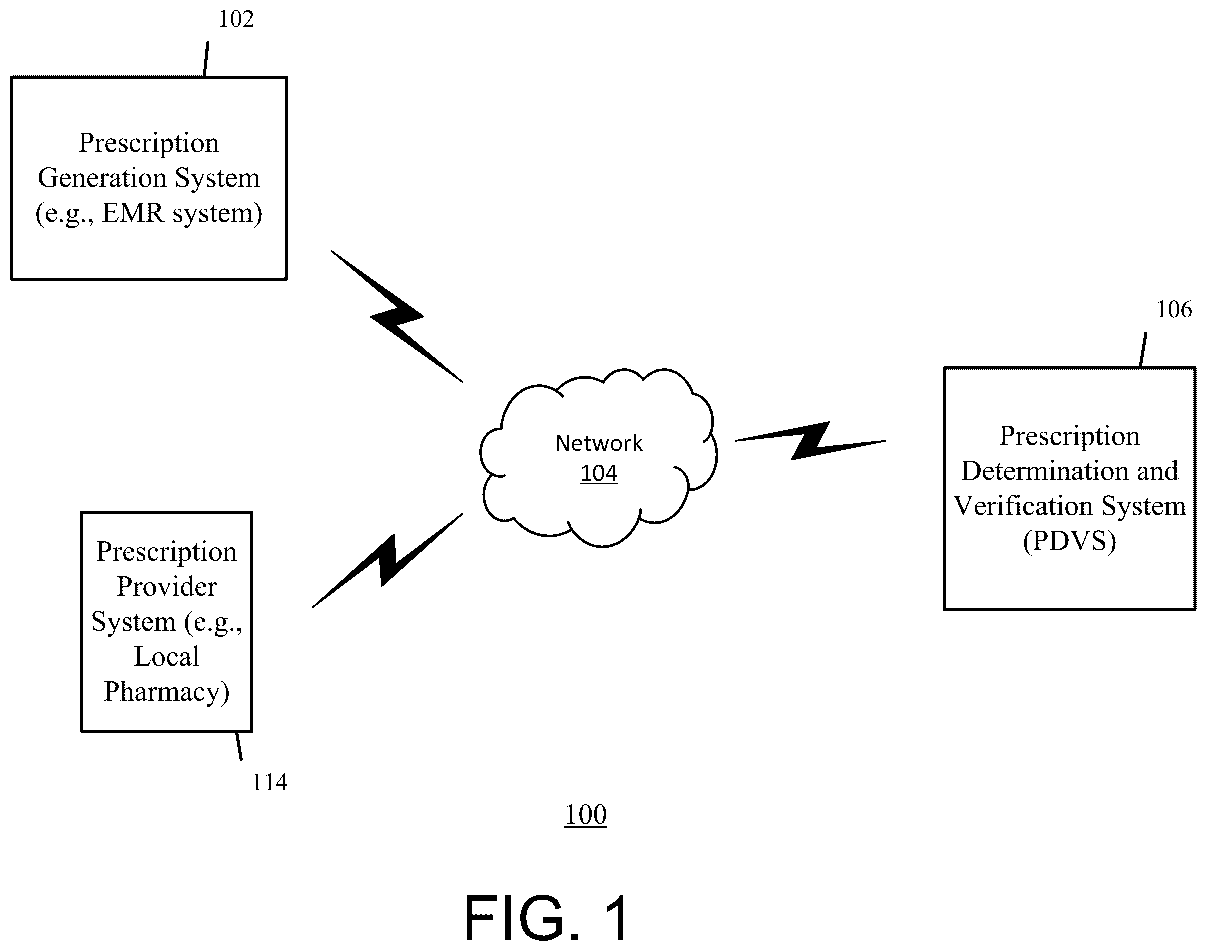 Patent US12592302 — Systems and methods for inaccuracy detection and prevention within prescription information — Figure 1