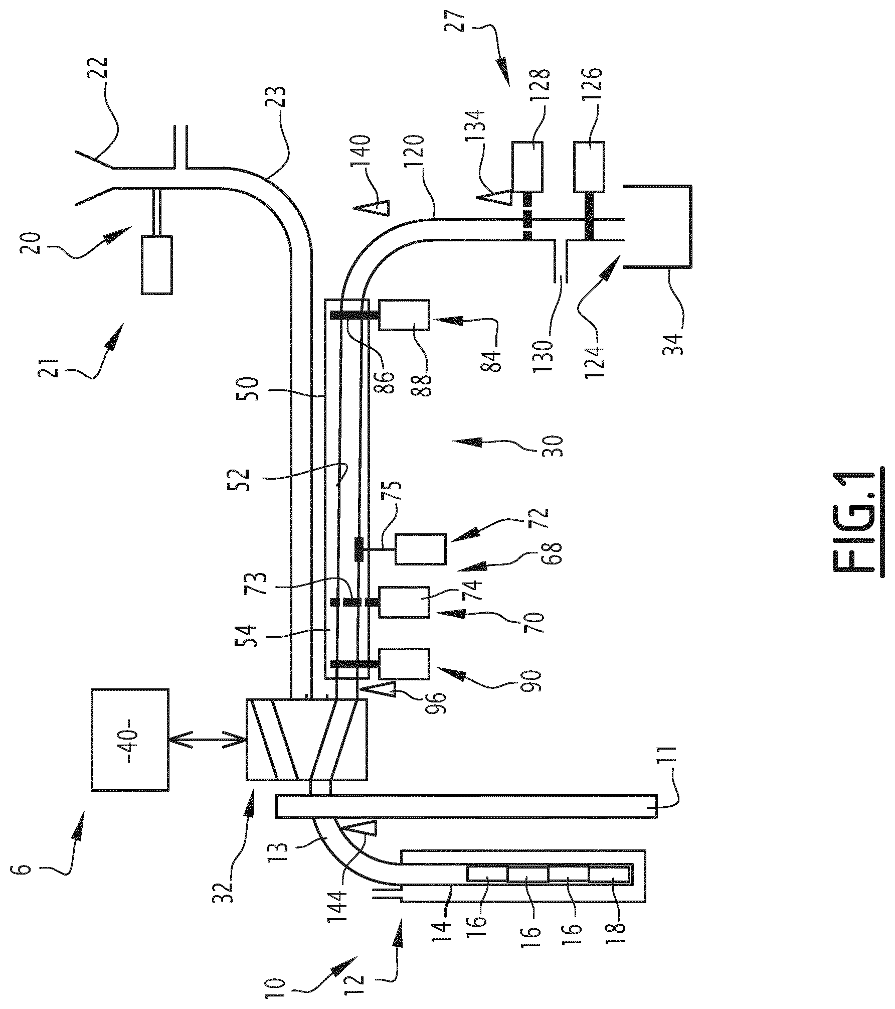 Patent US12592326 — Installation and method for producing activated irradiation targets in an instrumentation tube system of a nuclear reactor — Figure 1
